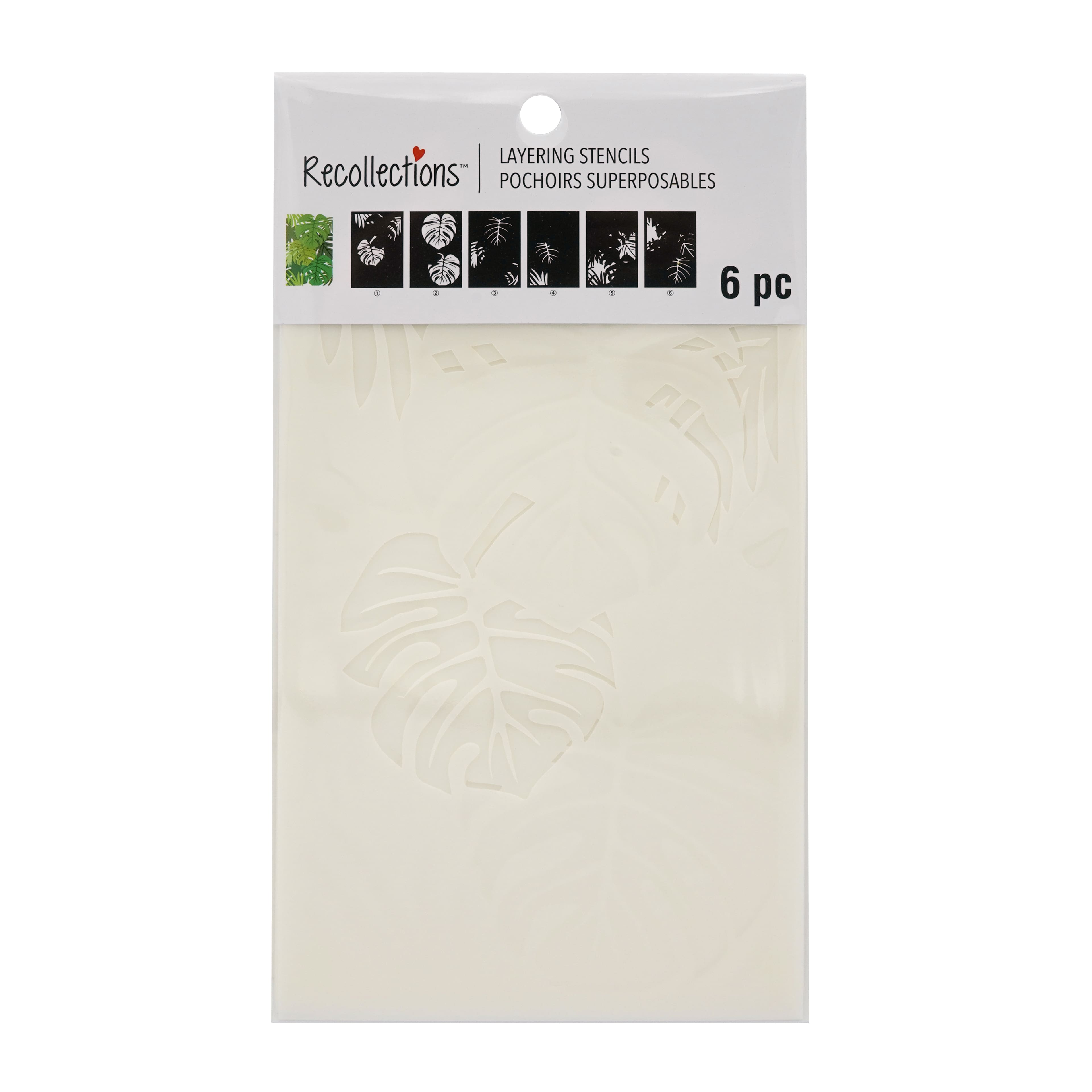 Tropical Leaves Layering Stencils by Recollections&#x2122;