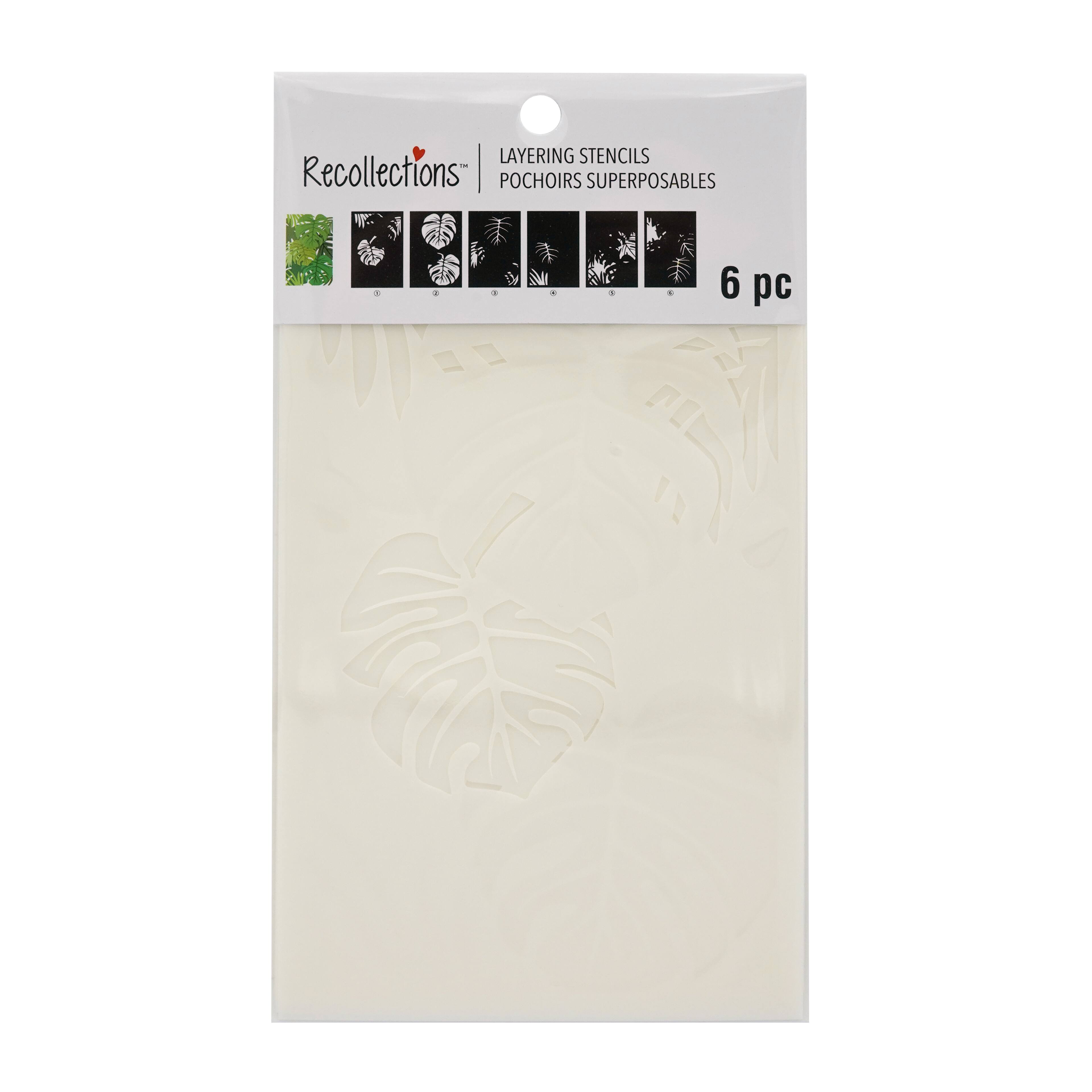 Tropical Leaves Layering Stencils by Recollections™
