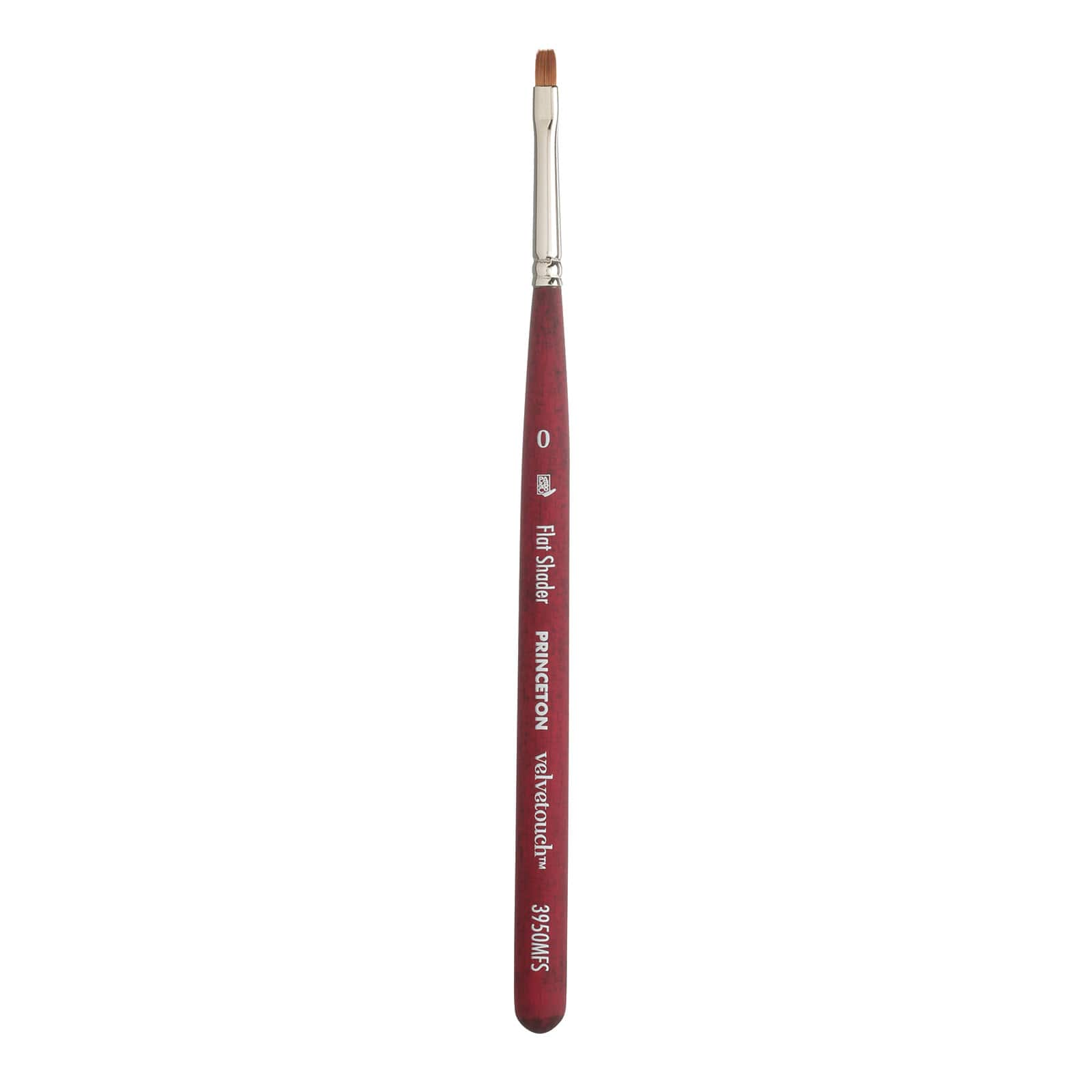 Princeton Velvetouch, Series 3950, Paint Brush for Acrylic, Oil and  Watercolor, Mini- Flat Shader, 0