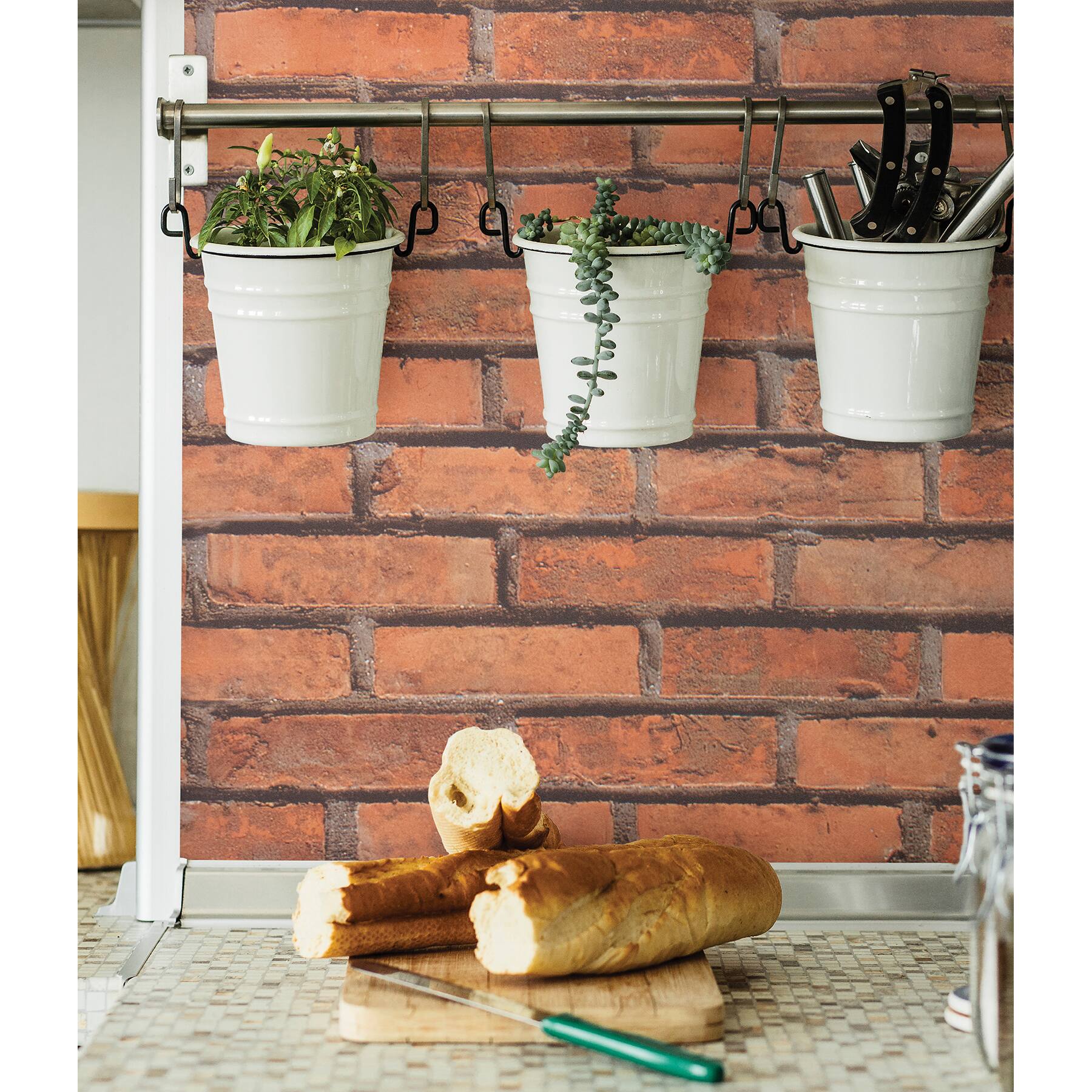 Fablon Brick Wall Adhesive Film, 2ct.