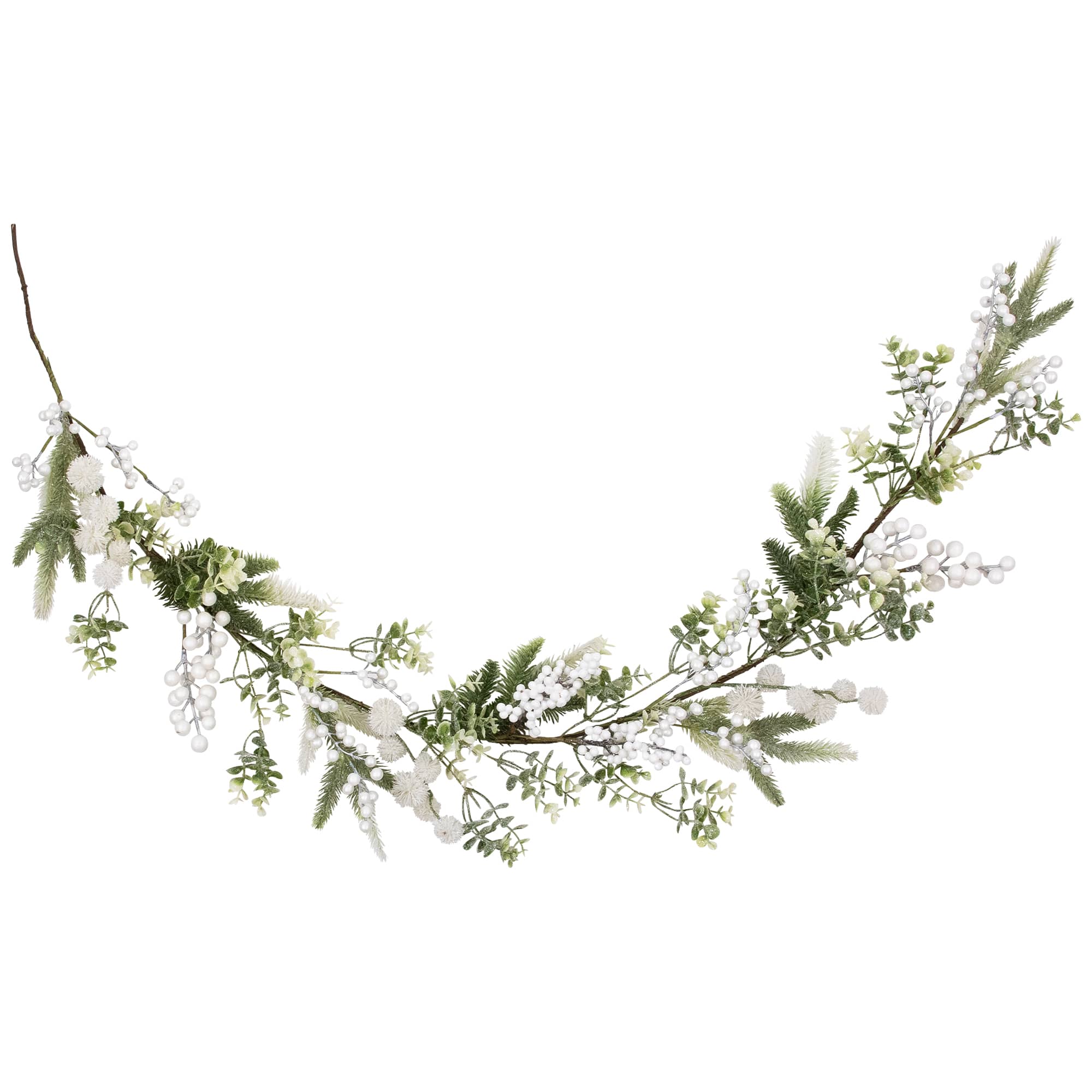 5ft. Glittered Berries & Eucalyptus Artificial Christmas Garland