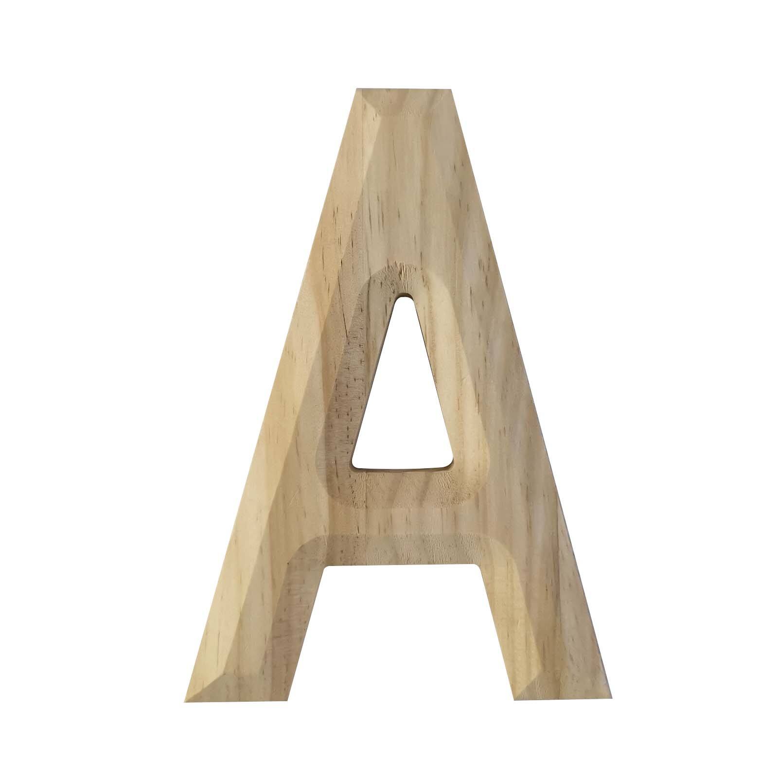 6 Pack: 8" Beveled Wood Letter by Make Market®