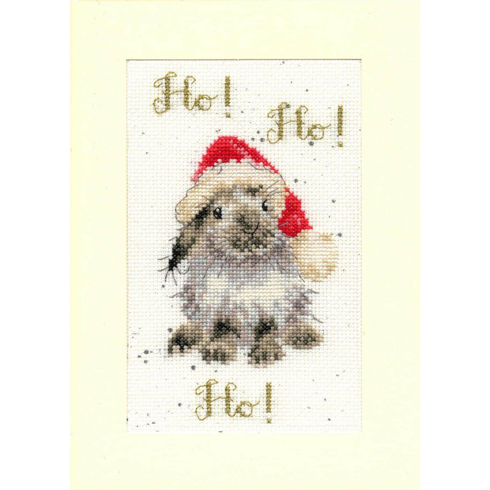 Bothy Threads Ho! Ho! Ho! Christmas Card Counted Cross Stitch Kit