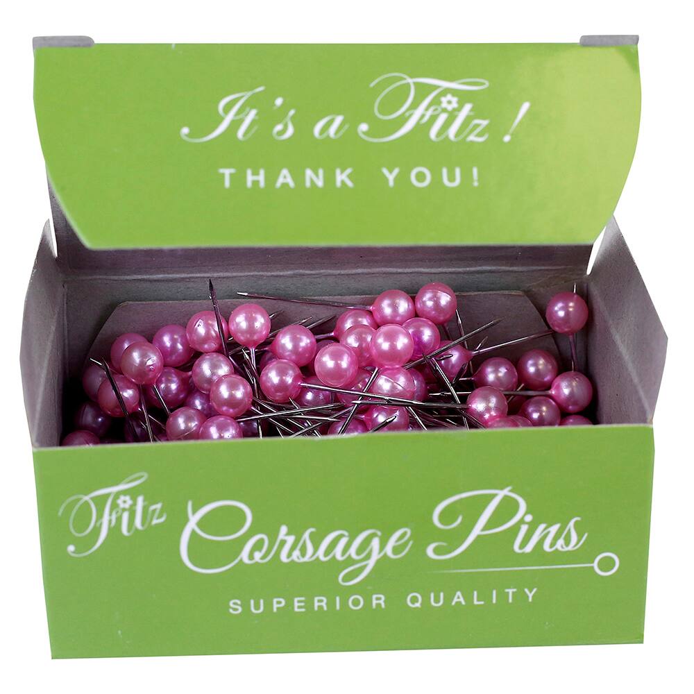 Fitz 3/4" Petite Pearl Corsage Pins, 100ct.