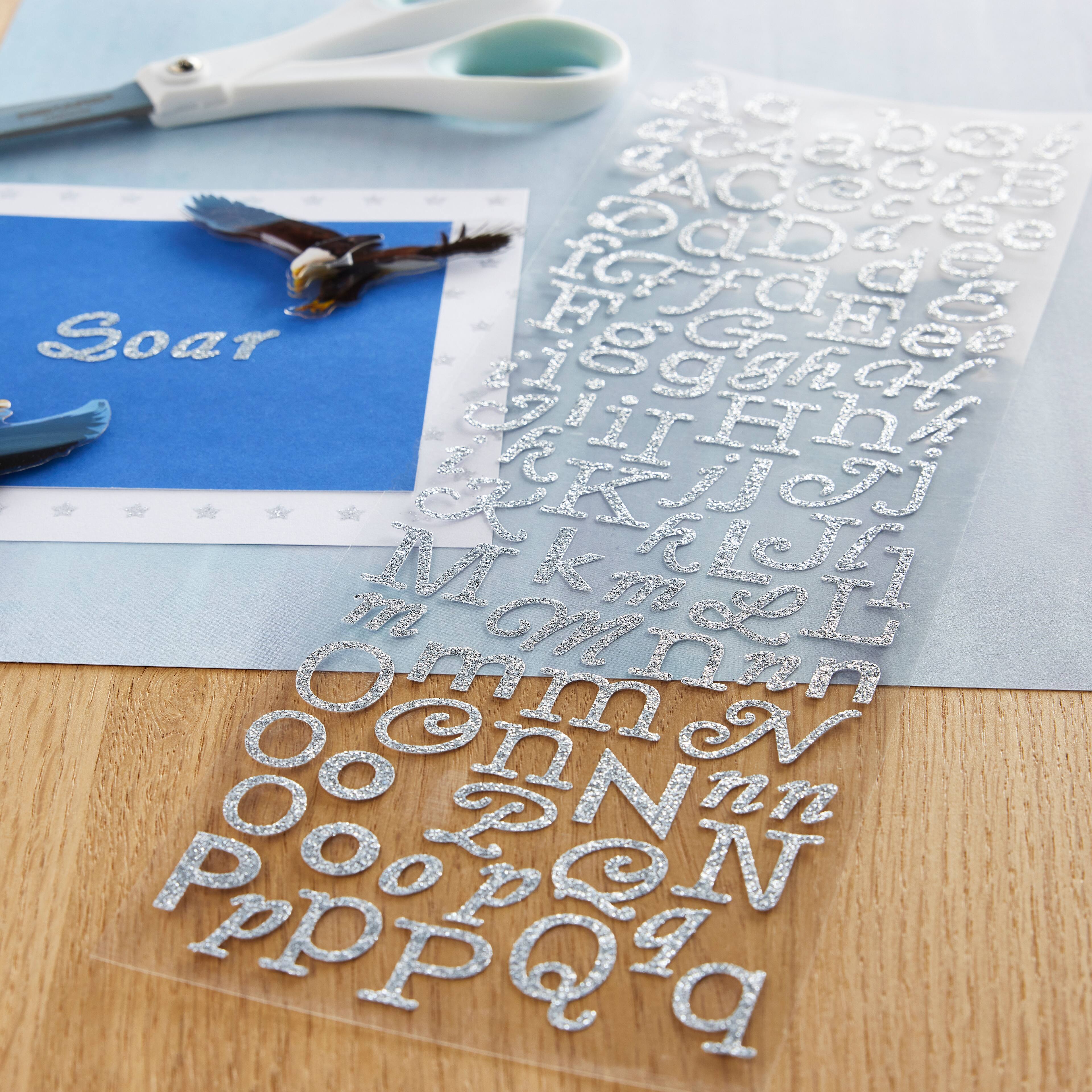 12 Pack: Glitter Alphabet Stickers by Recollections™