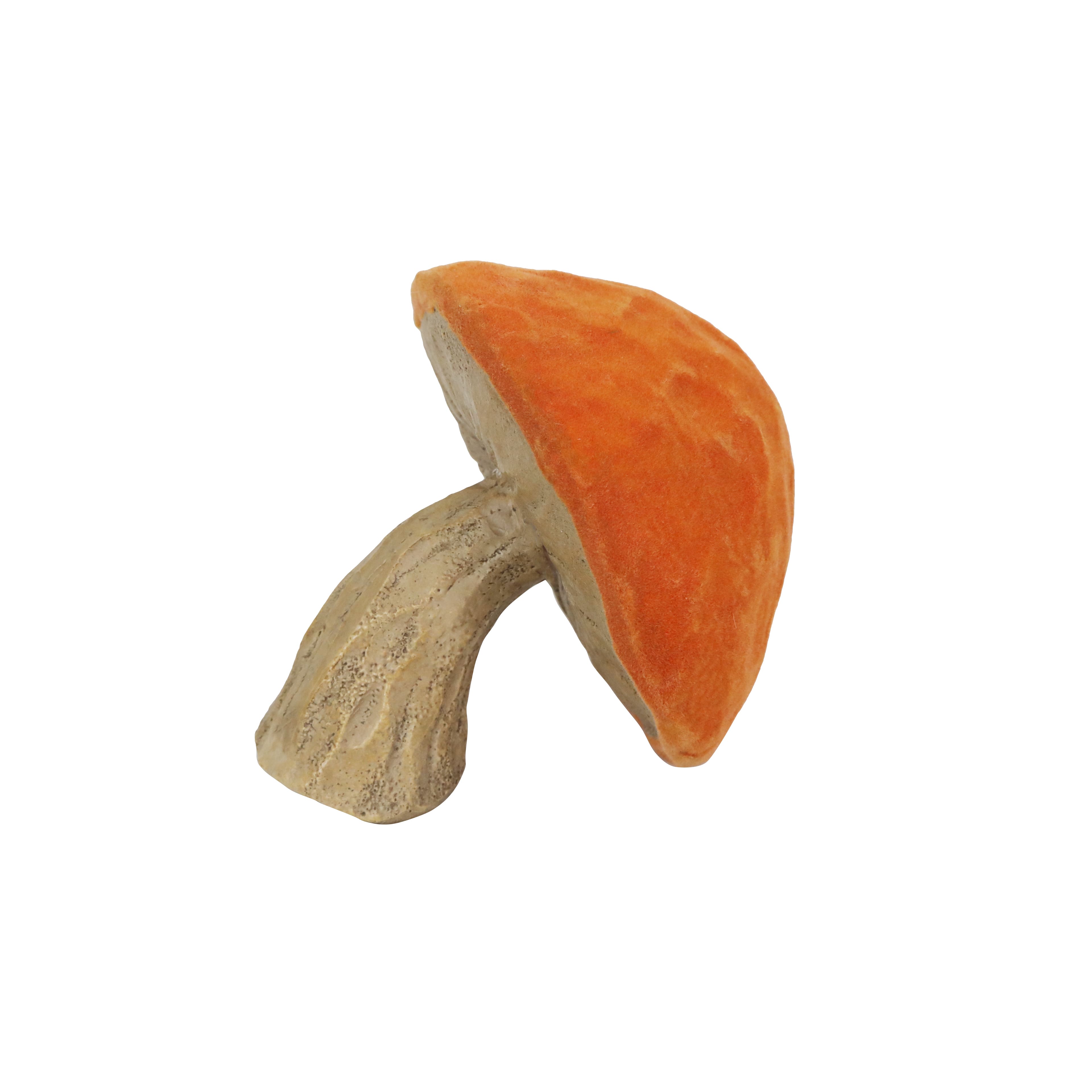 4" Orange-Capped Flocked Mushroom Tabletop Décor by Ashland®