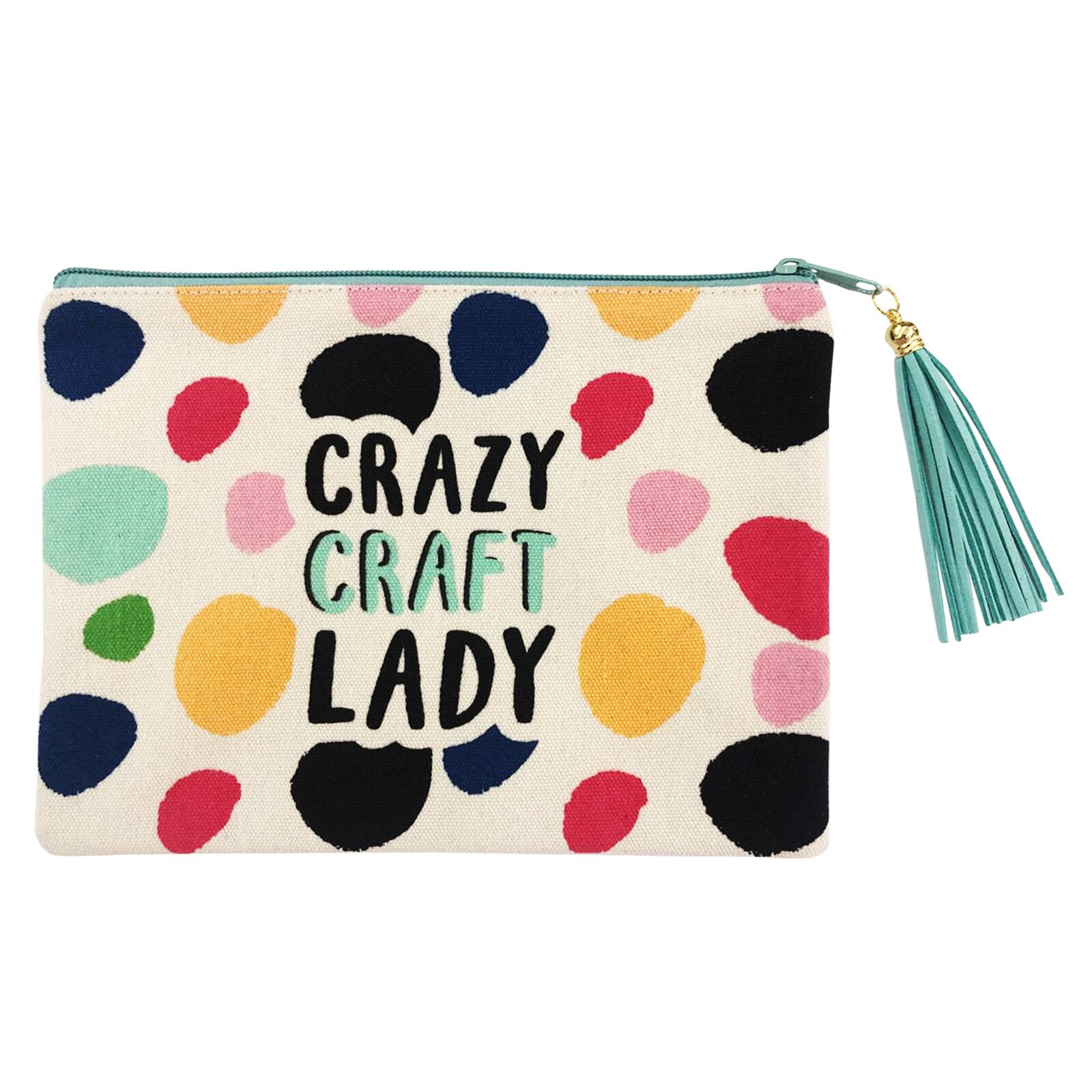 Crazy Craft Lady Zipper Pouch Michaels