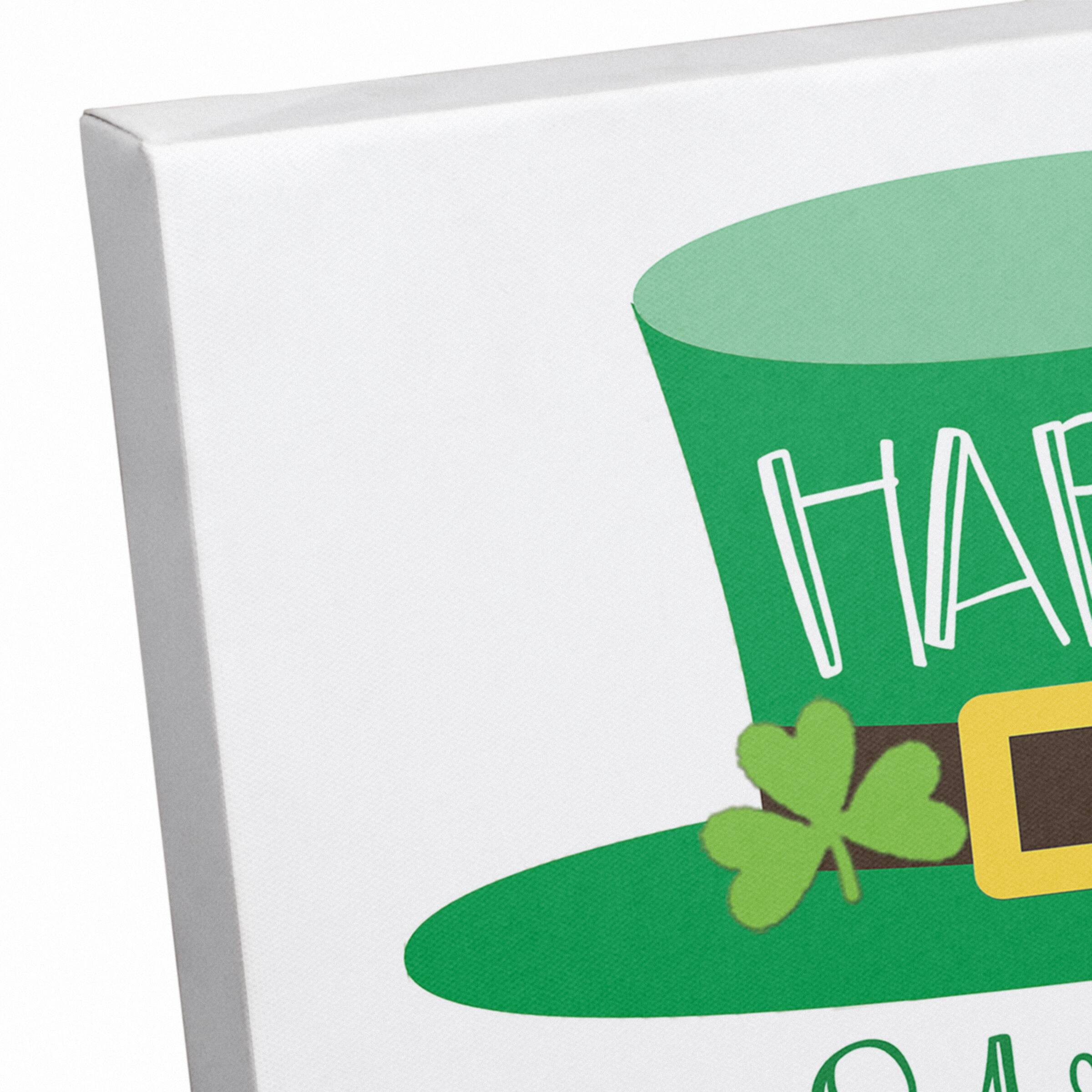 Happy St. Patrick's Day Leprechaun Canvas Wall Art