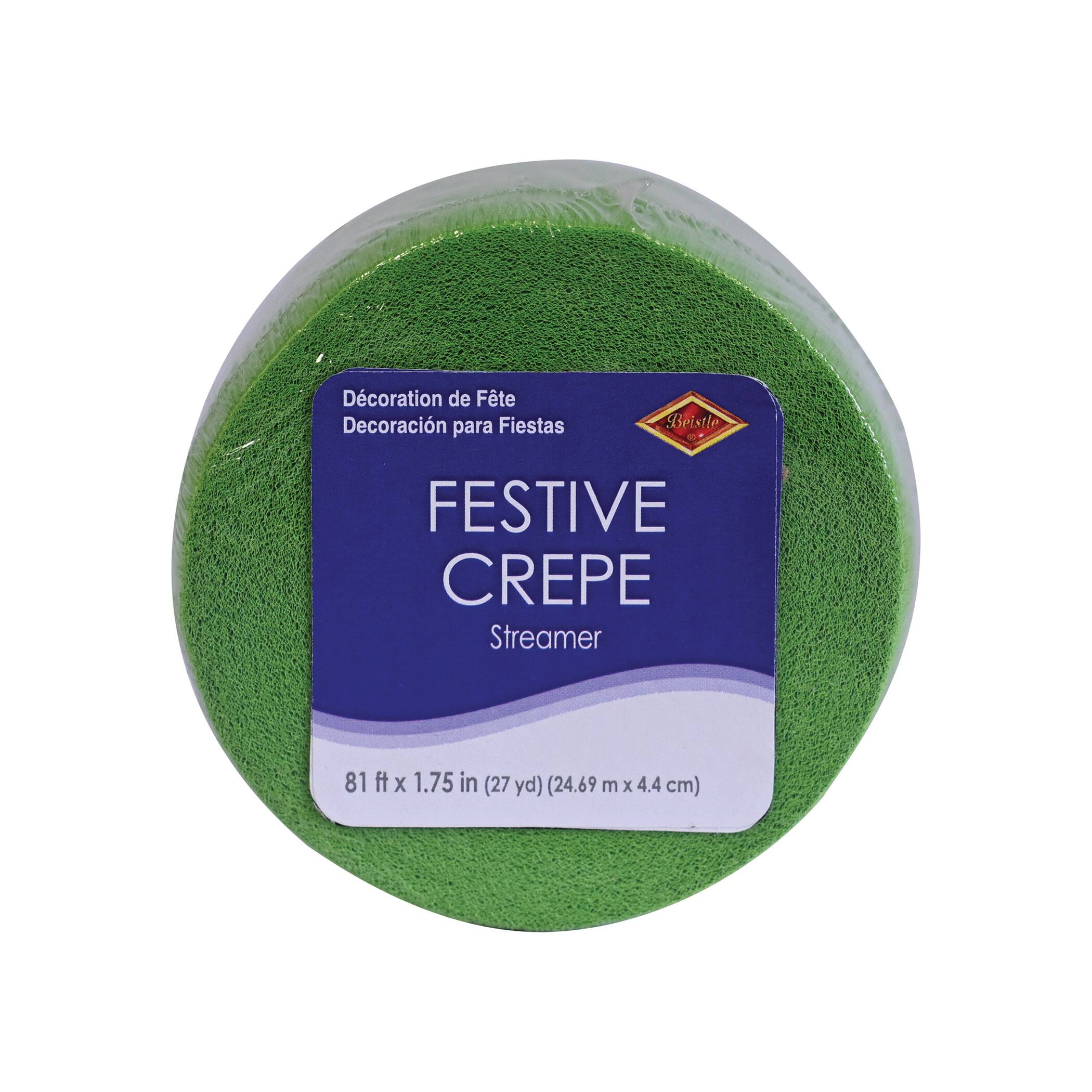 Beistle 81ft. x 1.75" Festive Crepe Streamers, 8ct.