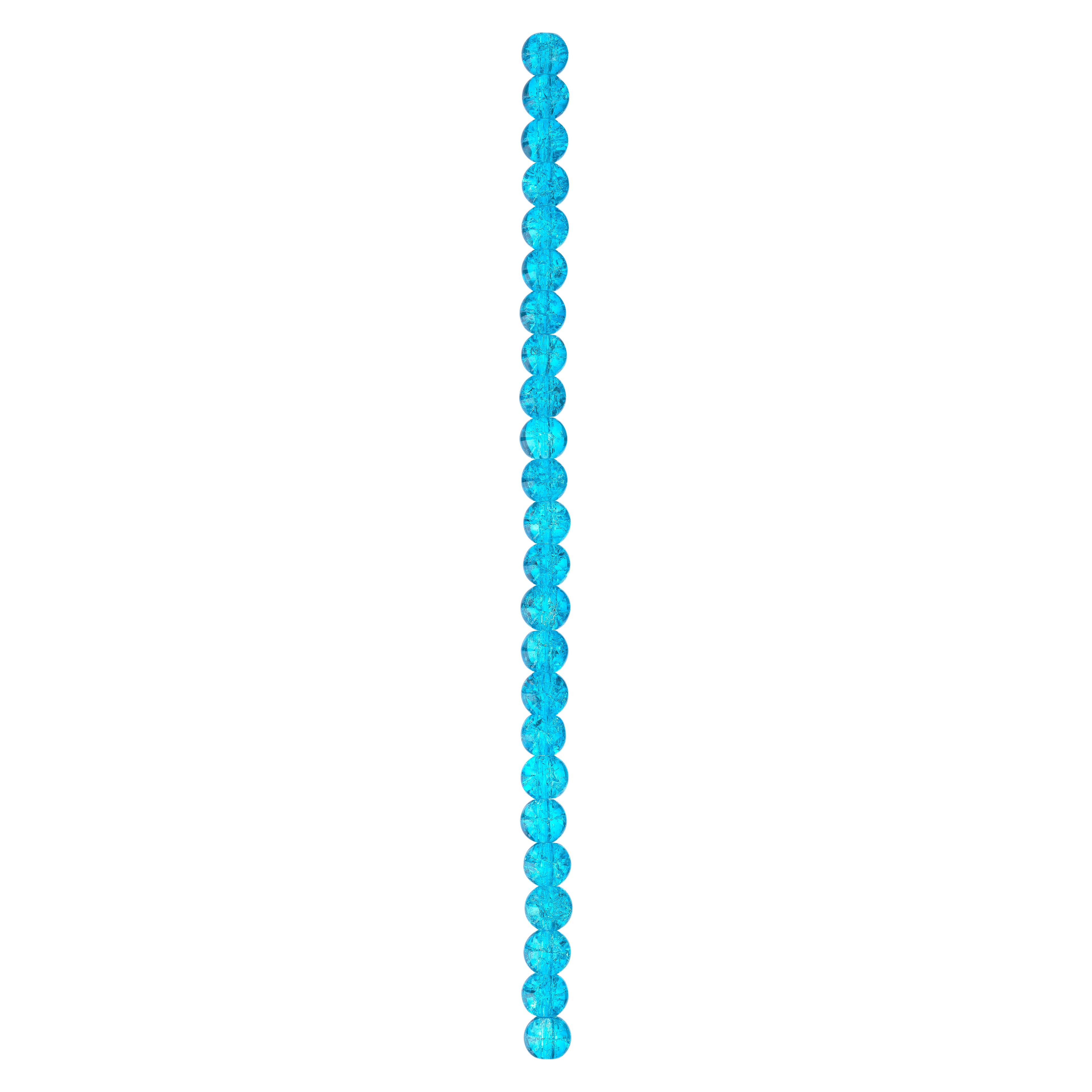 Blue Crackled Quartz Round Beads, 8mm by Bead Landing&#x2122;