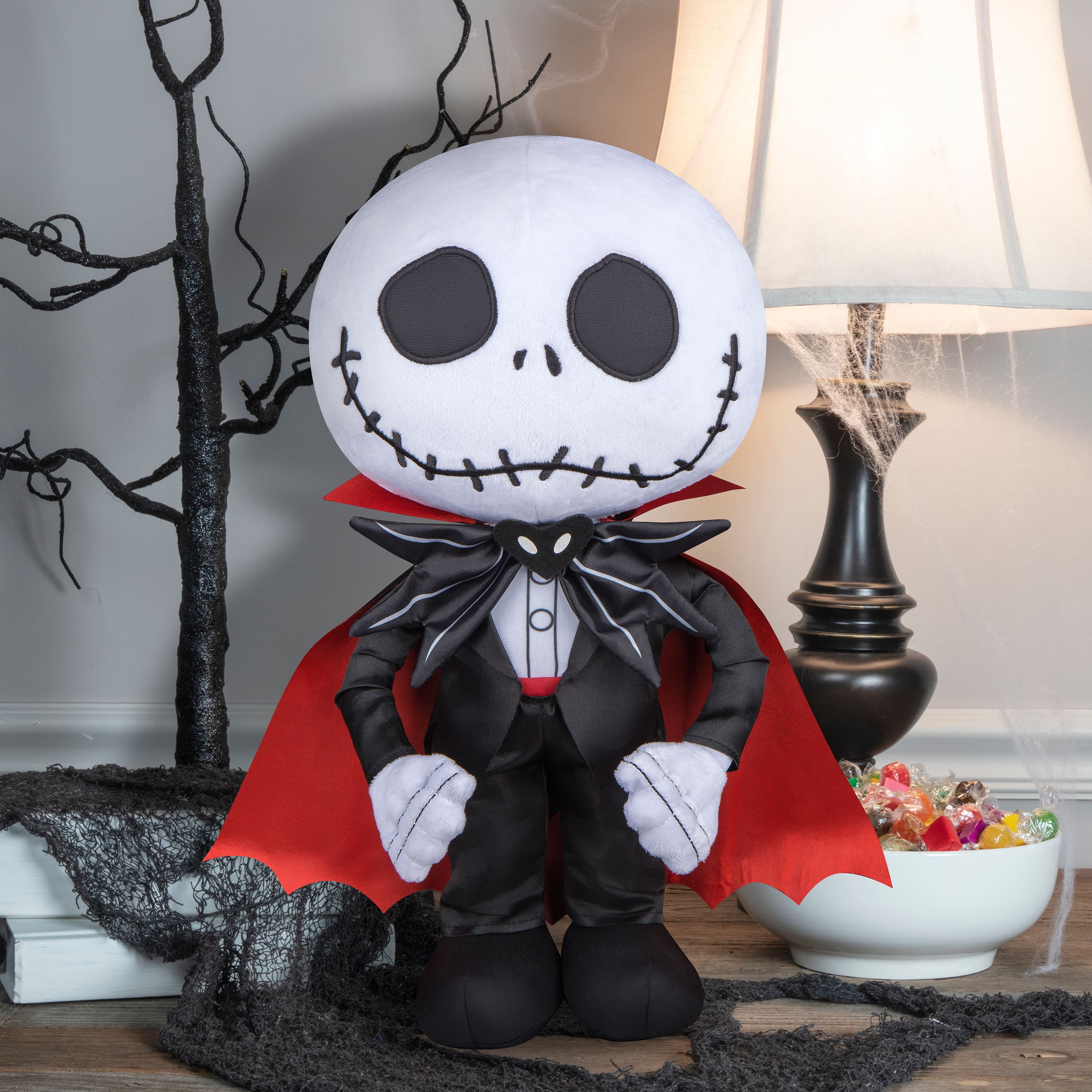 19&#x22; Jack Skellington as Vampire Halloween Greeter