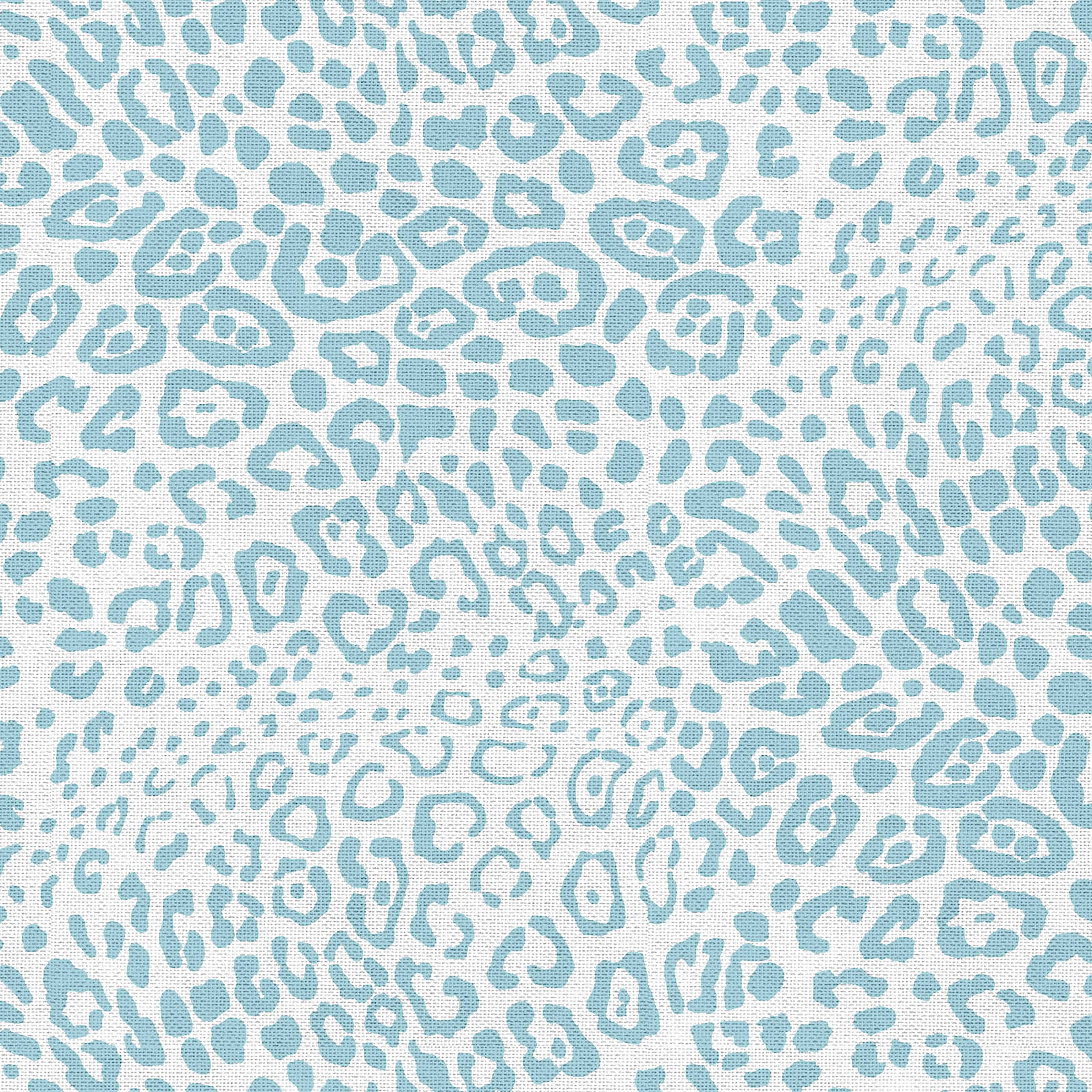 Madcap Cottage Prints Charming Blue Cheetah Print Cotton Fabric
