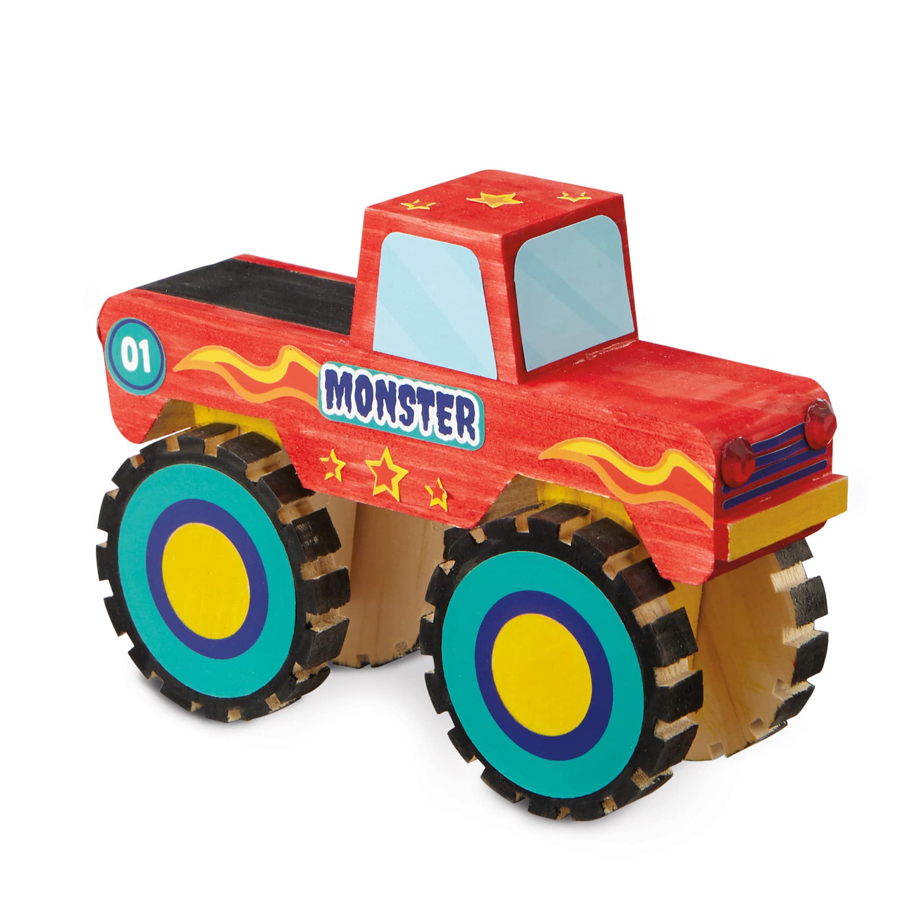 Monster Truck Color-In 3D Wood Puzzle by Creatology&#x2122;