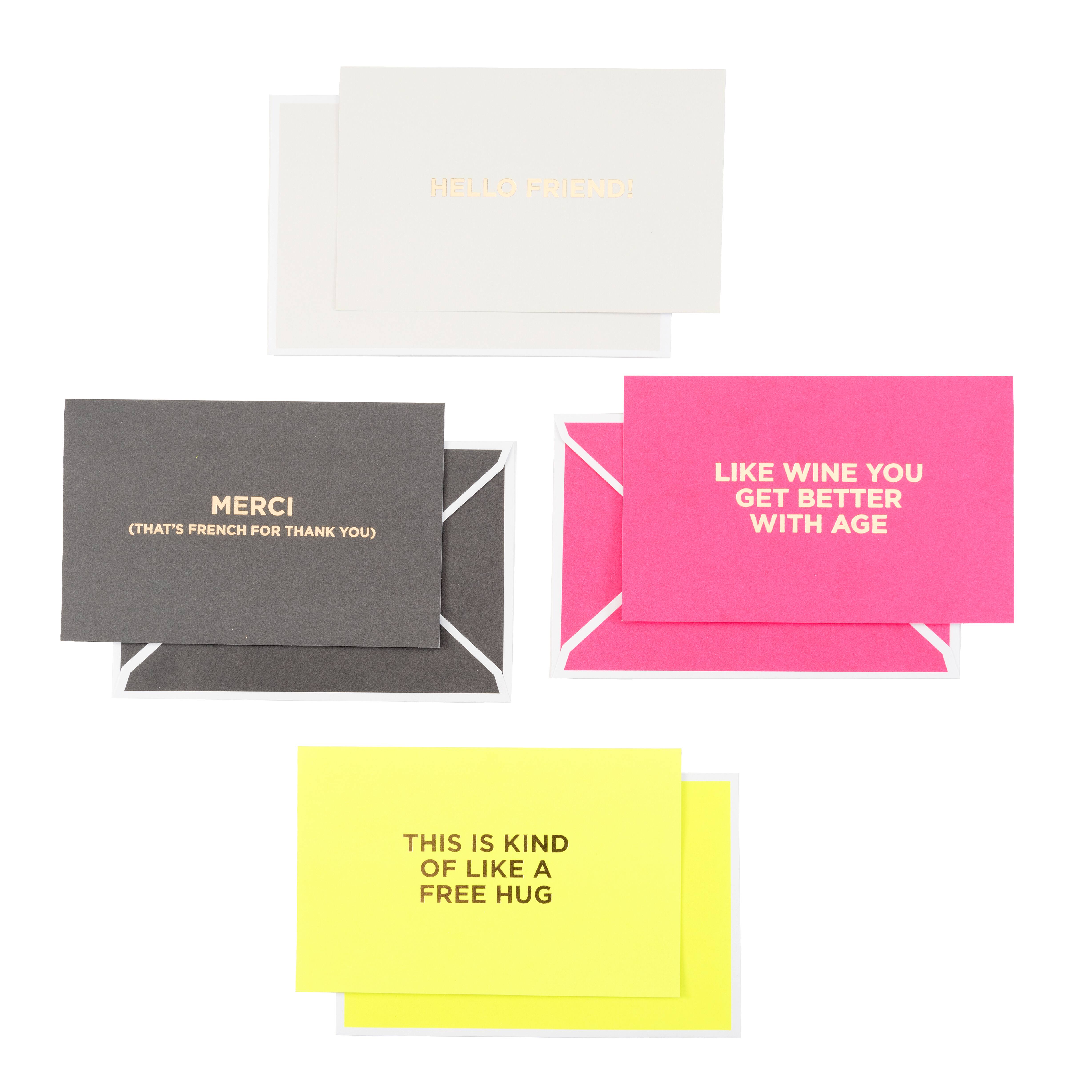 Gartner Studios® Neon & Gold Foil Notecards & Envelopes, 48ct. | Michaels