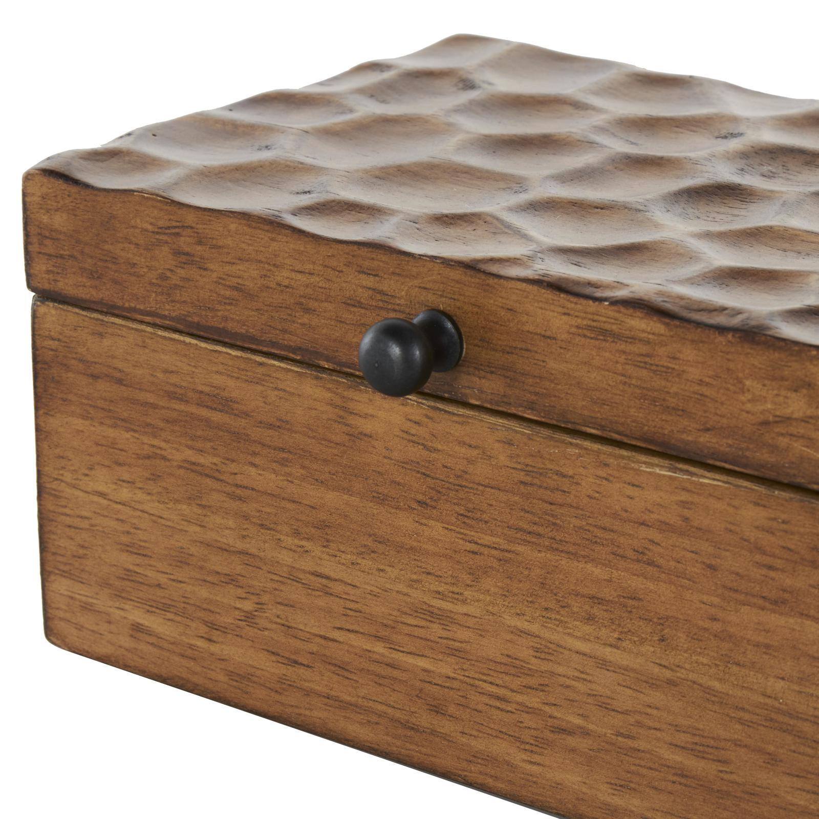 Brown Textured Concave Honeycomb Storage Box Set