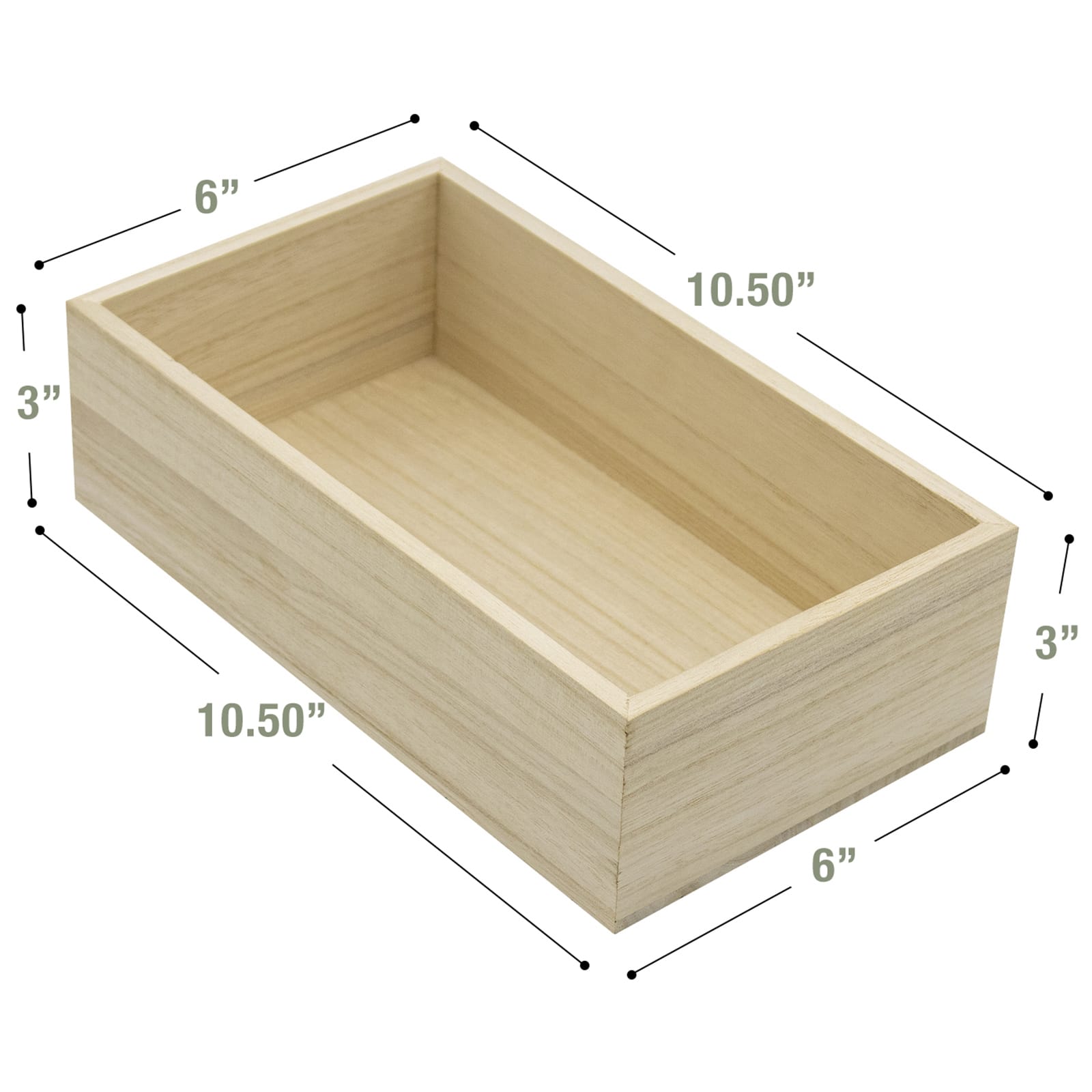 Sorbus Small Wooden Box Organizers, 4ct.