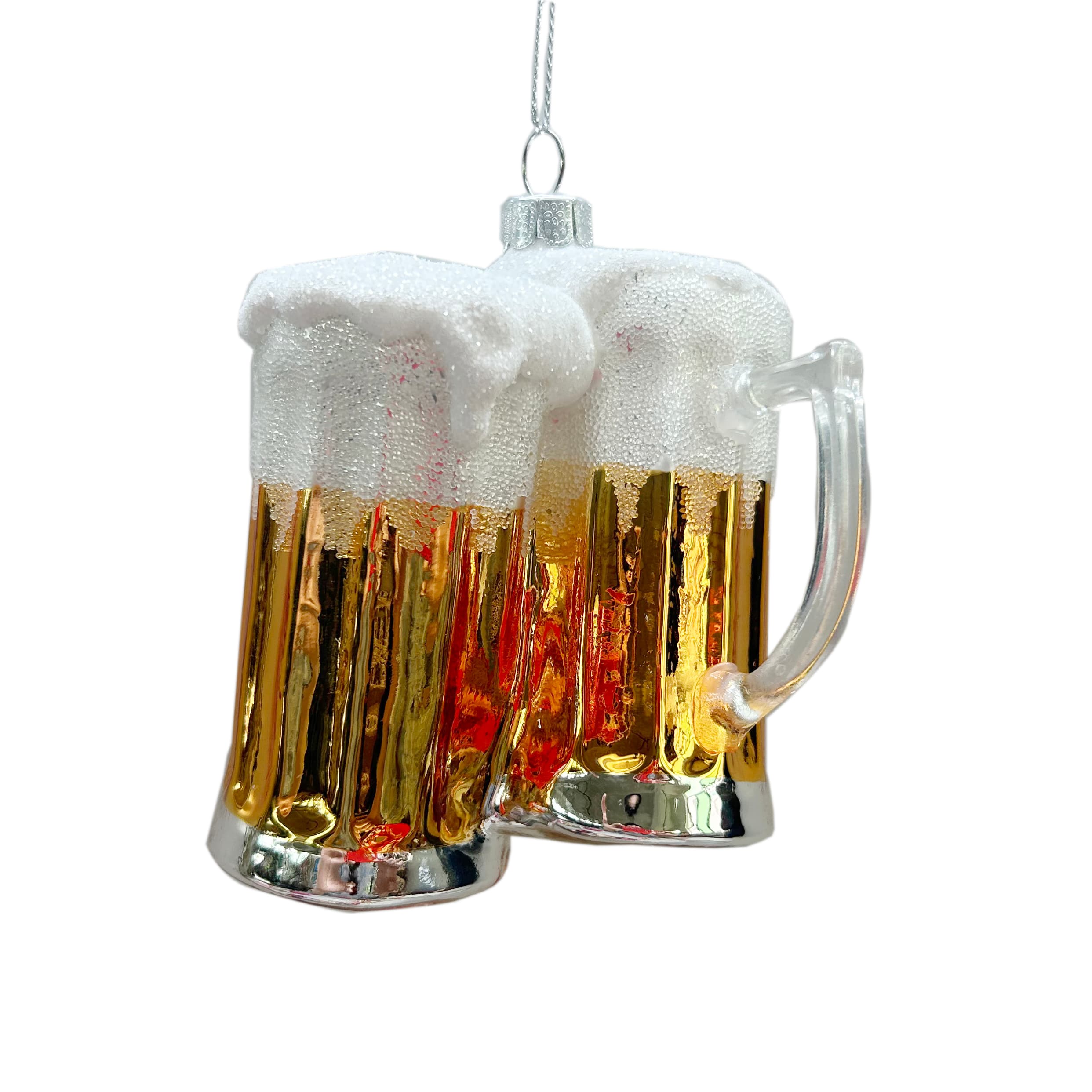 3.75&#x22; Beer Mugs Glass Ornament by Ashland&#xAE;