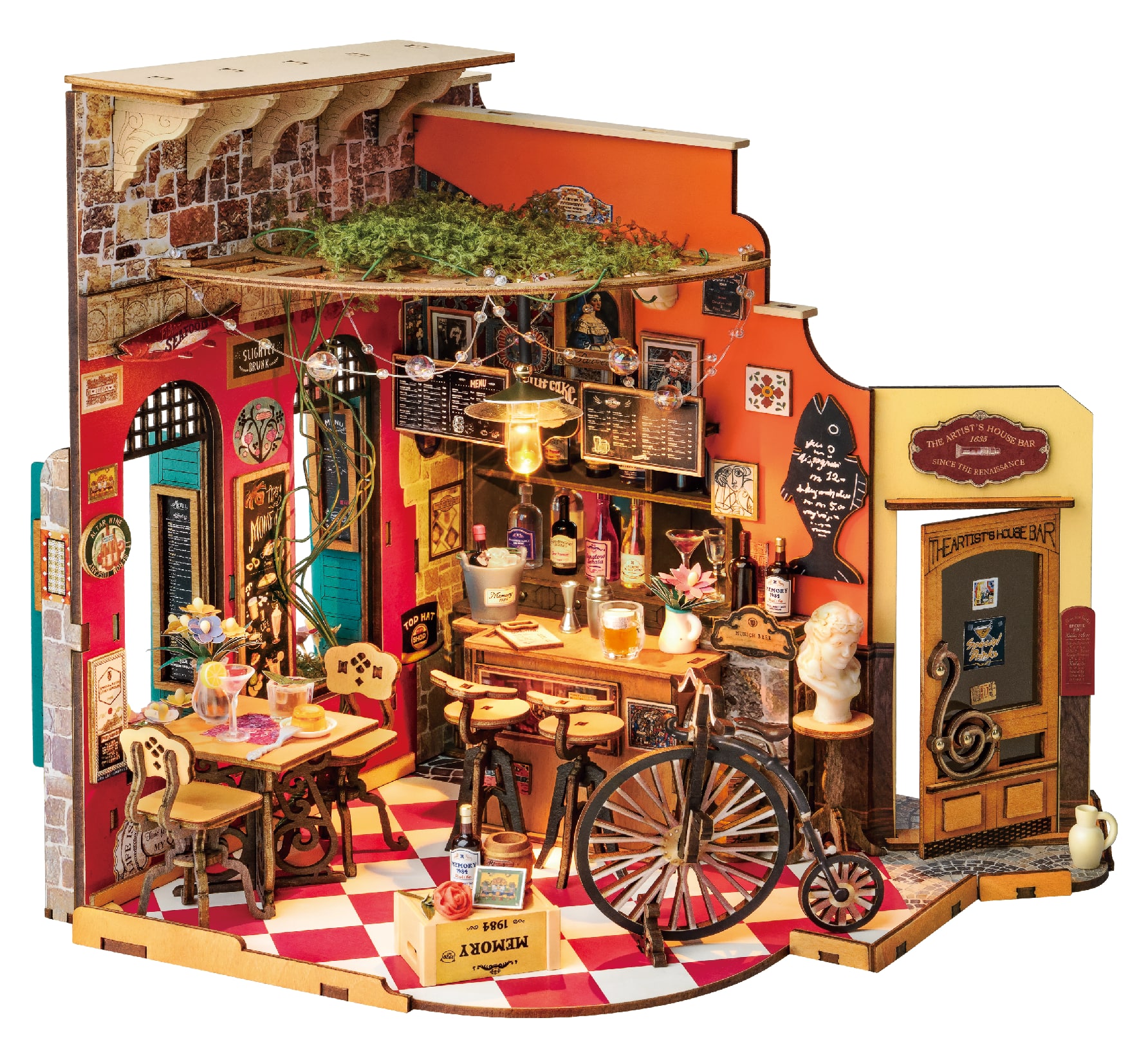Rolife® Cheers Bar & Dining DIY Miniature House Kit