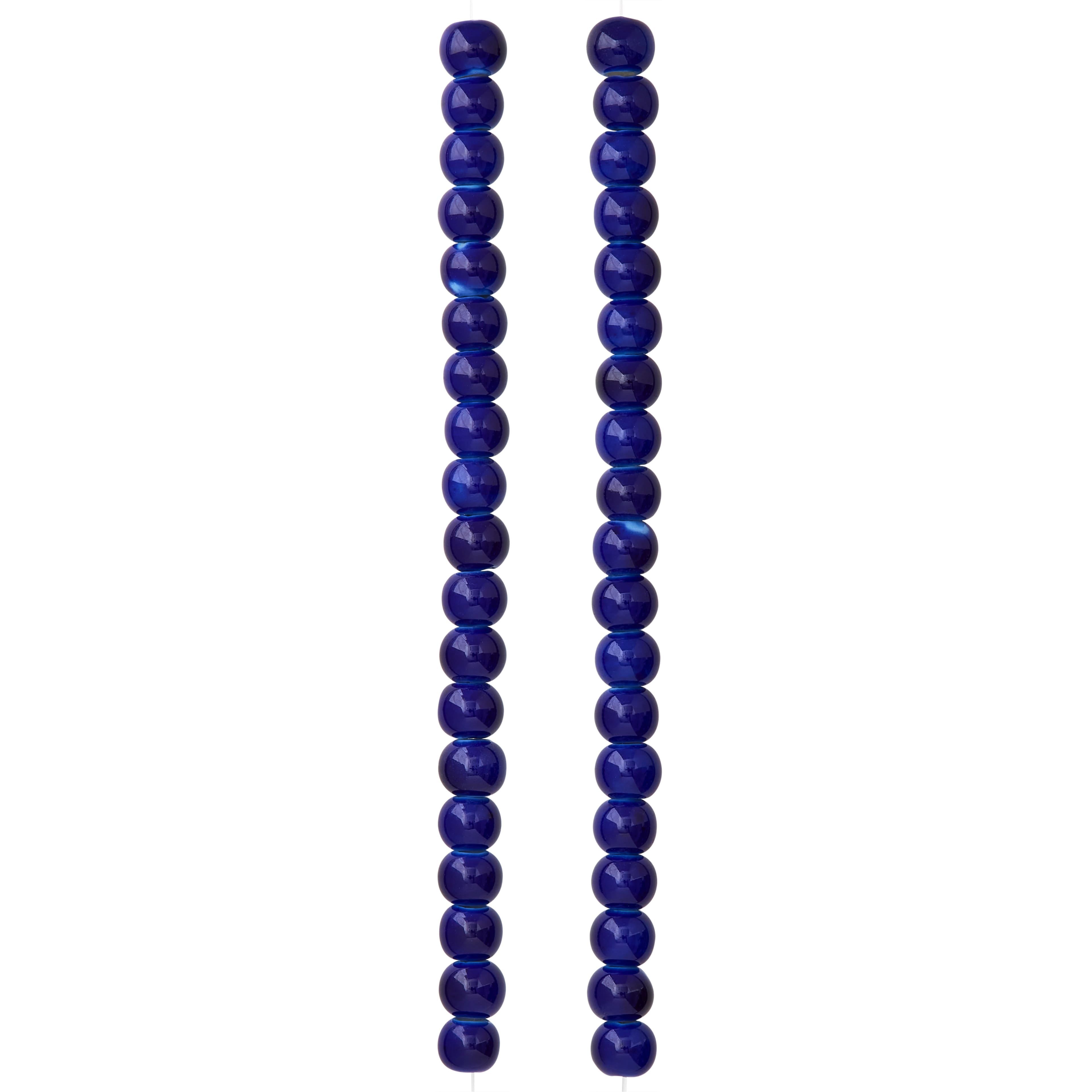 12 Pack: Sapphire Ceramic Round Beads, 6mm by Bead Landing&#x2122;