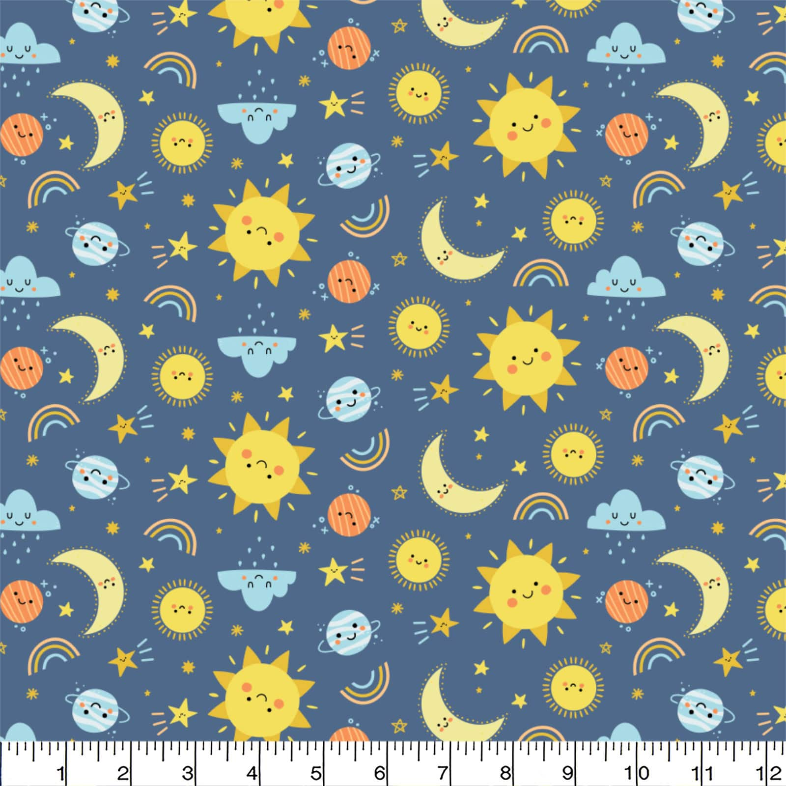 Sun &#x26; Moon Blue Flannel