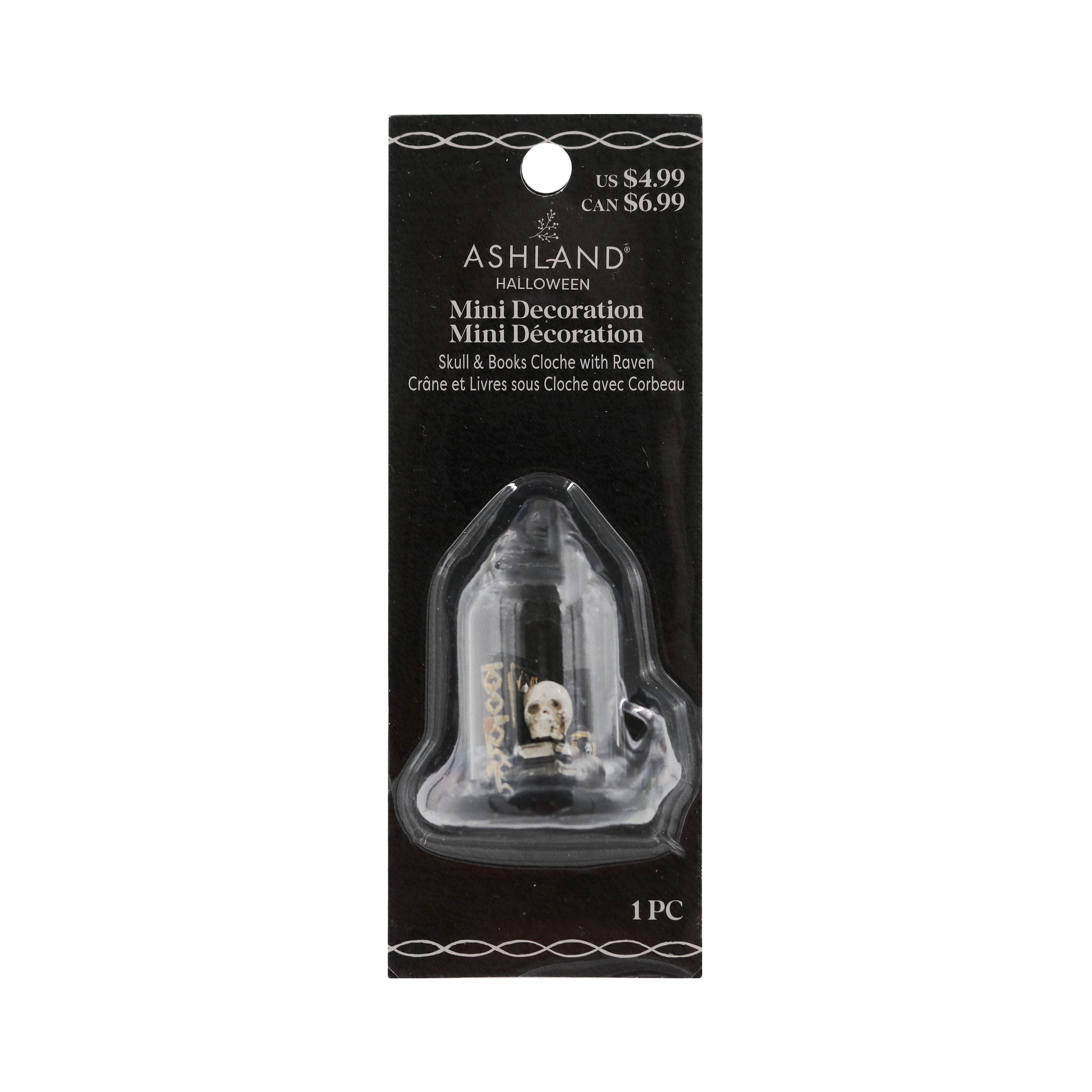 Mini Raven Cloche Halloween D&#xE9;cor by Ashland&#xAE;