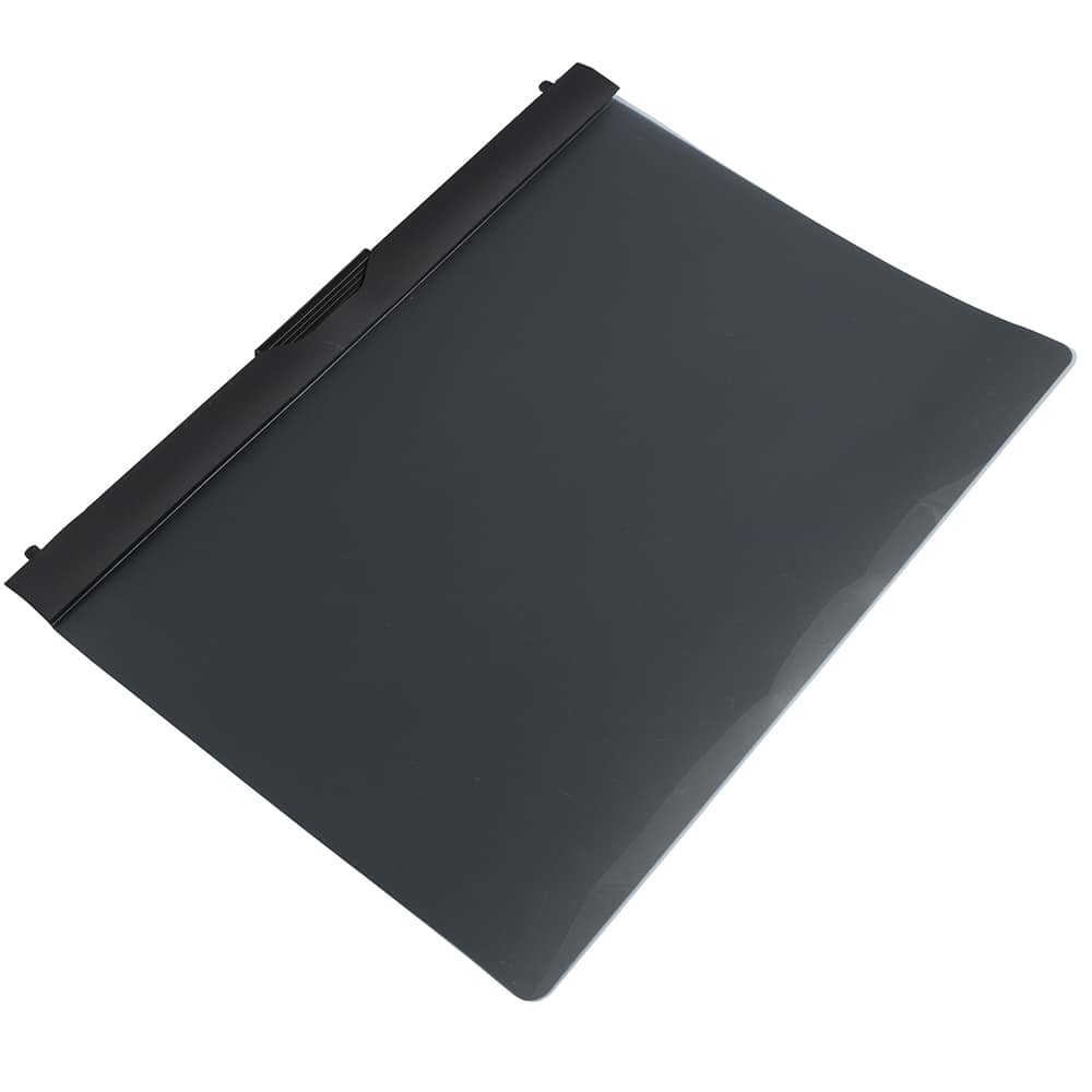 JAM Paper 9" x 12" Black Plastic Report Covers with Slide Lock Clip, 6ct.