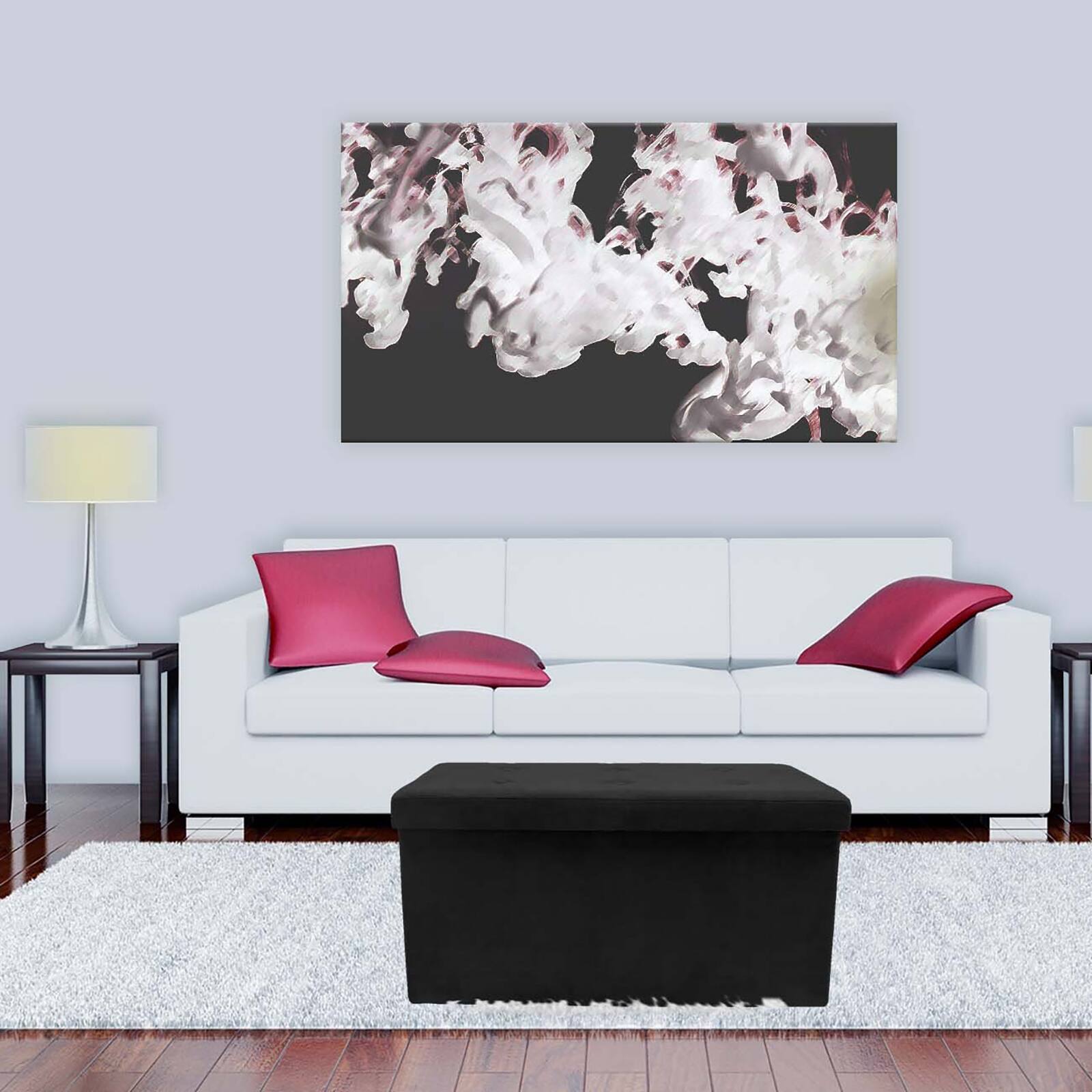 Sorbus 30" Faux Suede Storage Bench