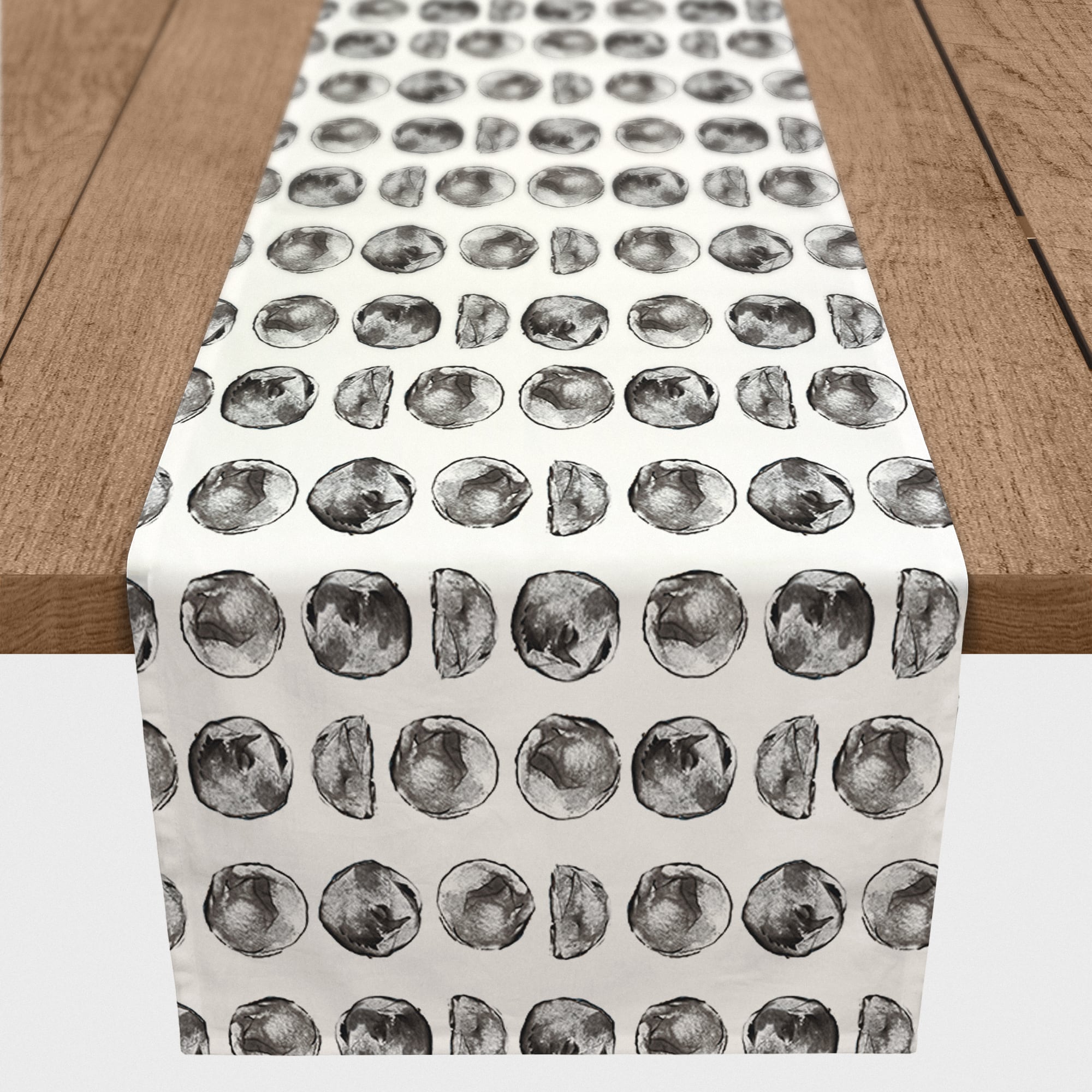 Moon Phases Pattern 16" x 72" Cotton Twill Runner