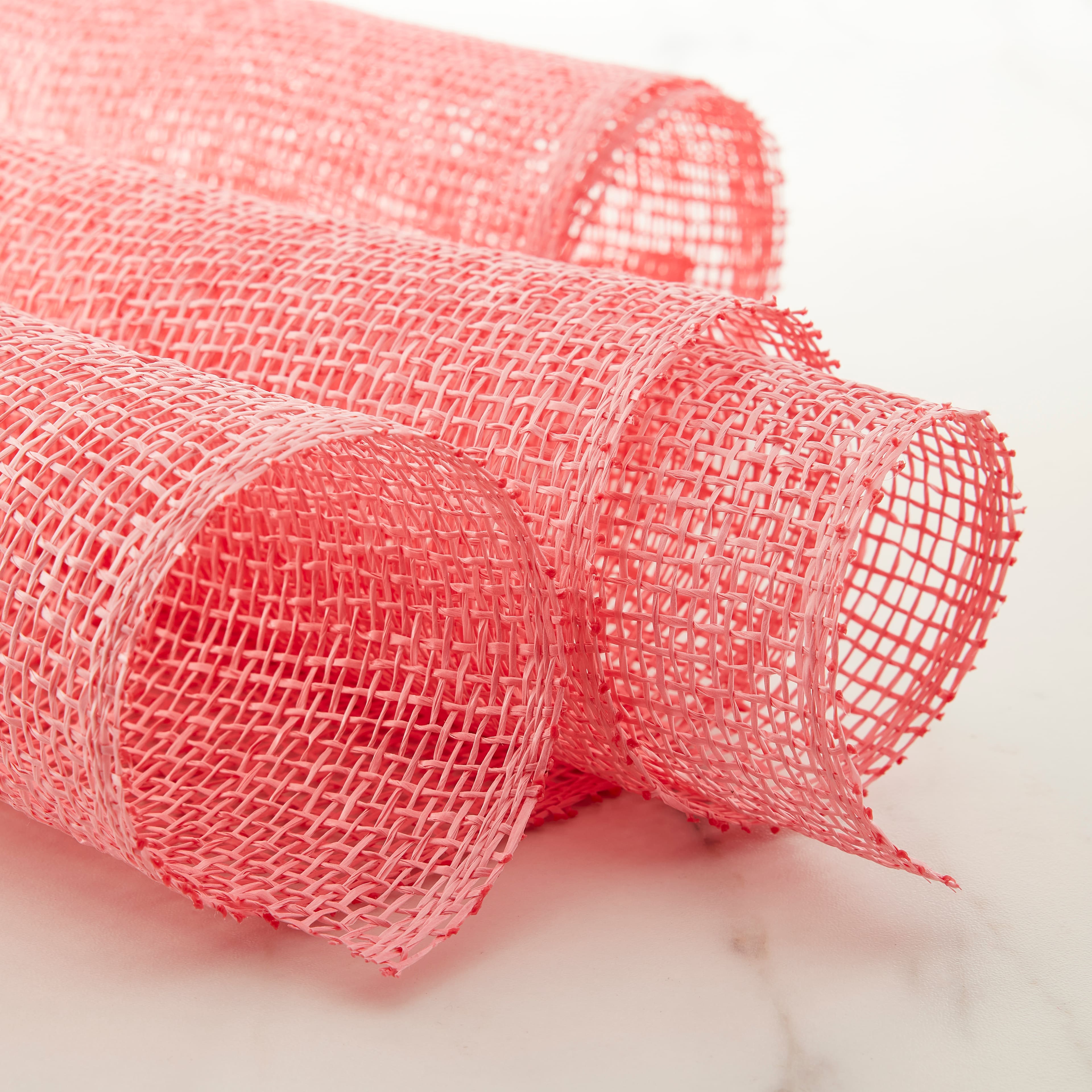 10" x 19ft. Pink Poly Burlap Mesh by Celebrate It™