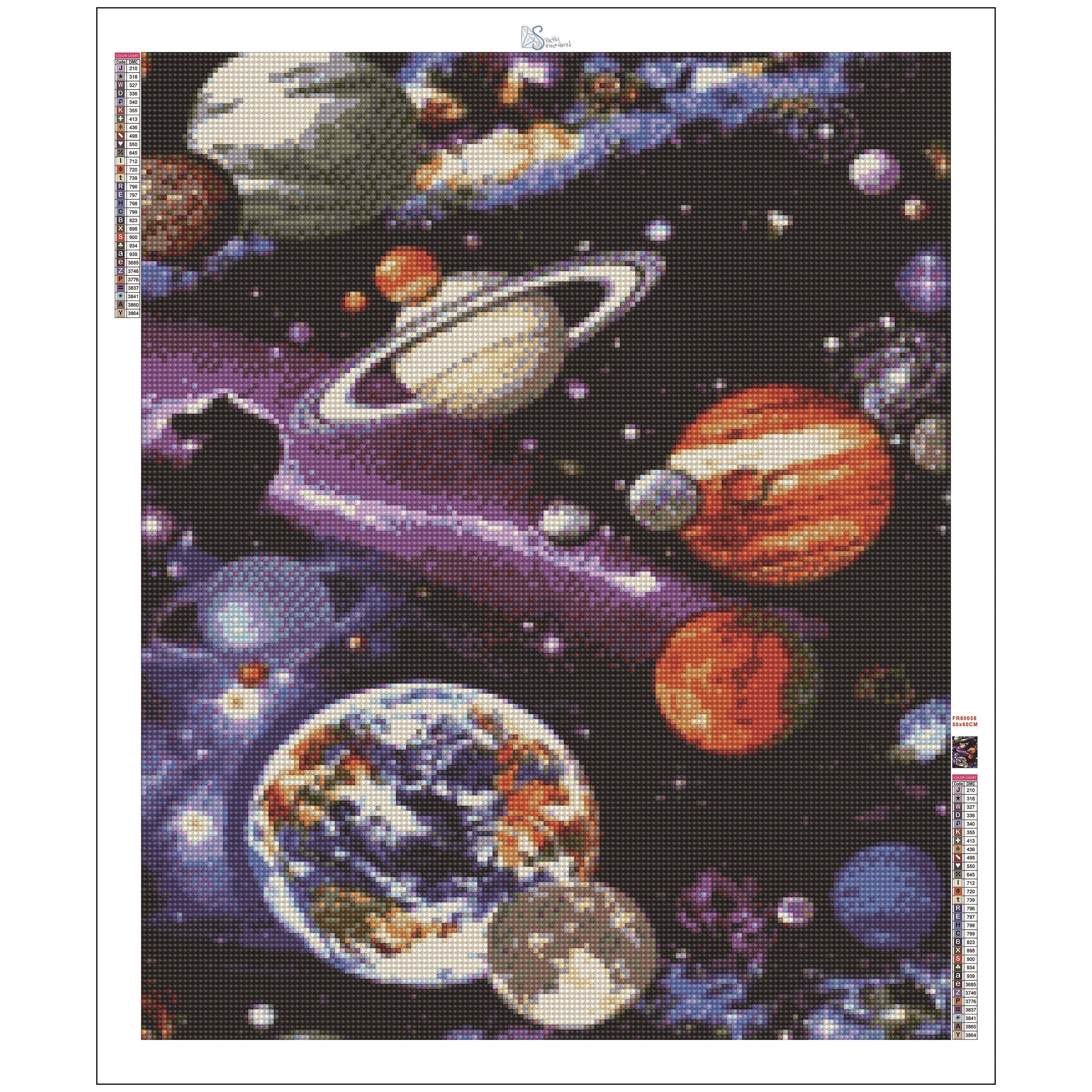 Sparkly Selections The Milky Way Planets Diamond Painting Kit