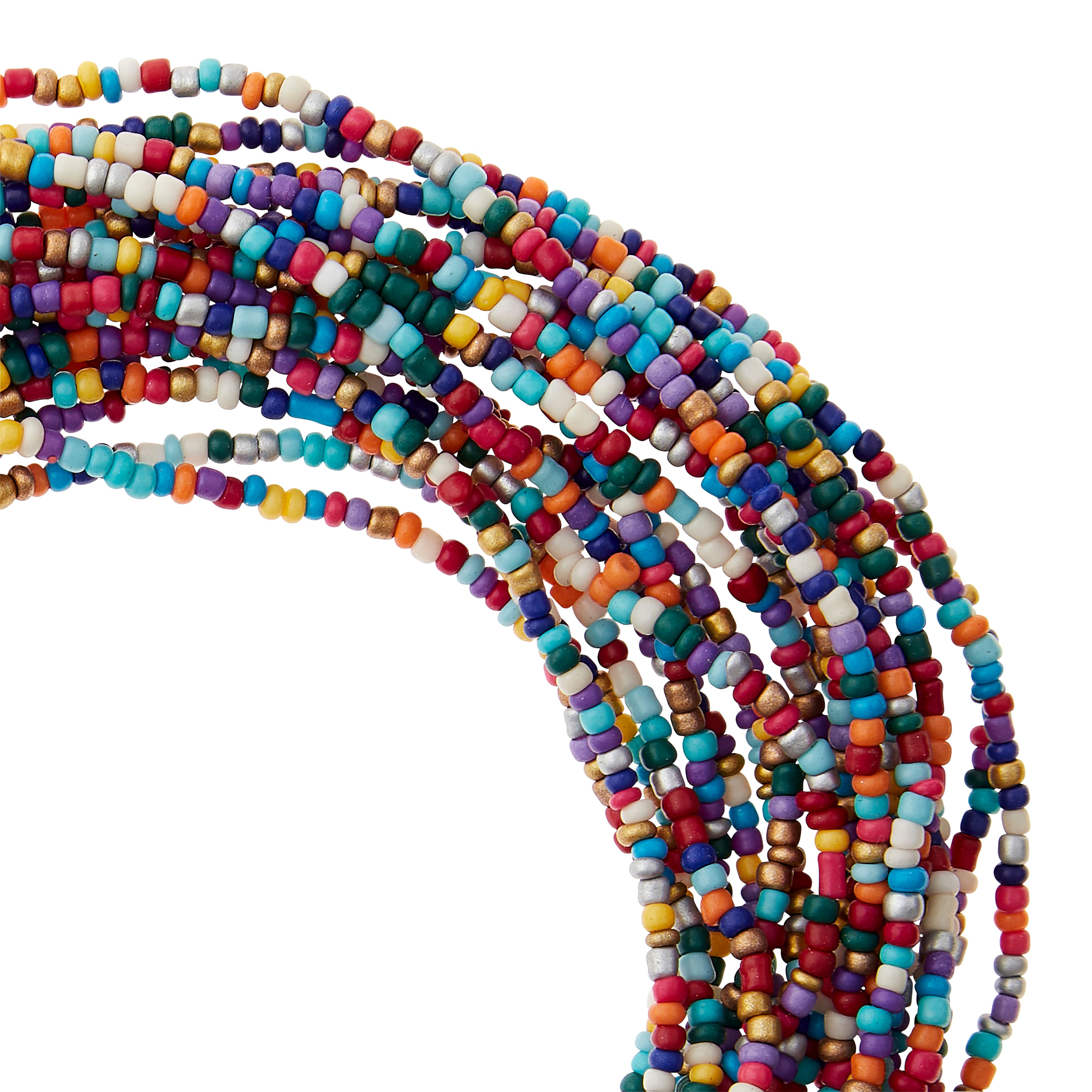 12 Pack: Multicolor Glass Seed Beads, 12/0 by Bead Landing&#x2122;