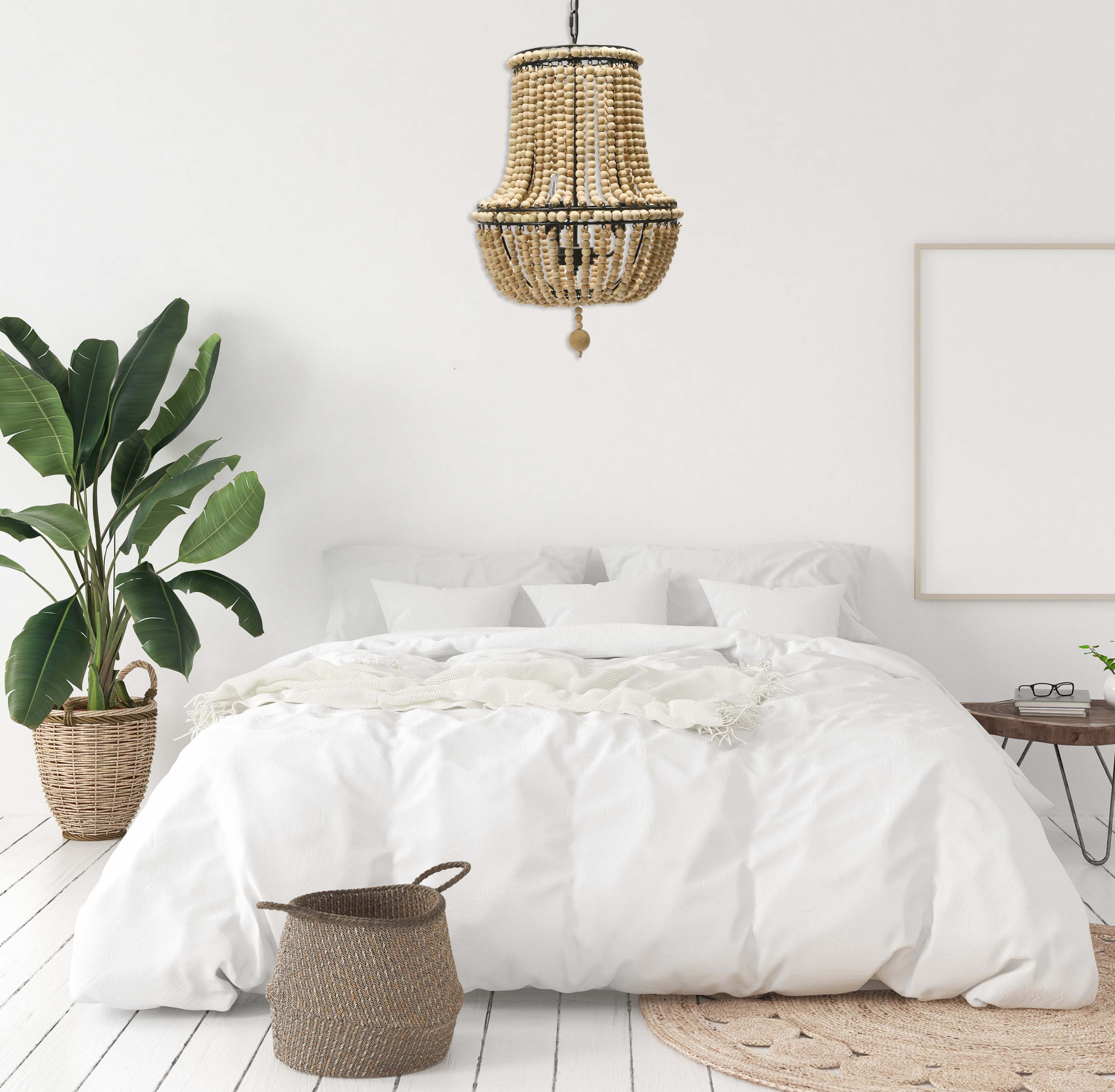 Hello Honey® Draped Wood Bead Chandelier