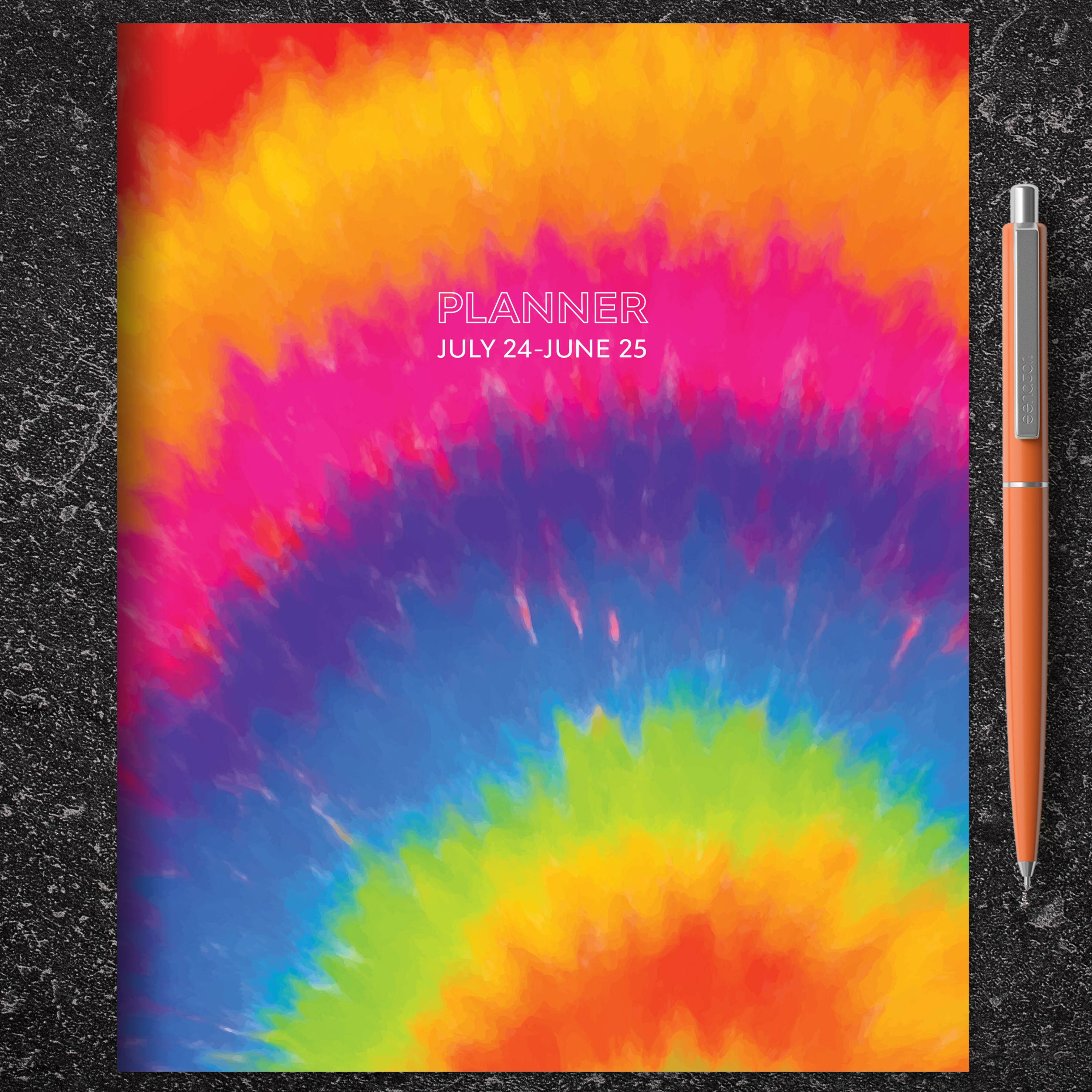 TF Publishing 2024-2025 Medium Tie-Dye Monthly Planner