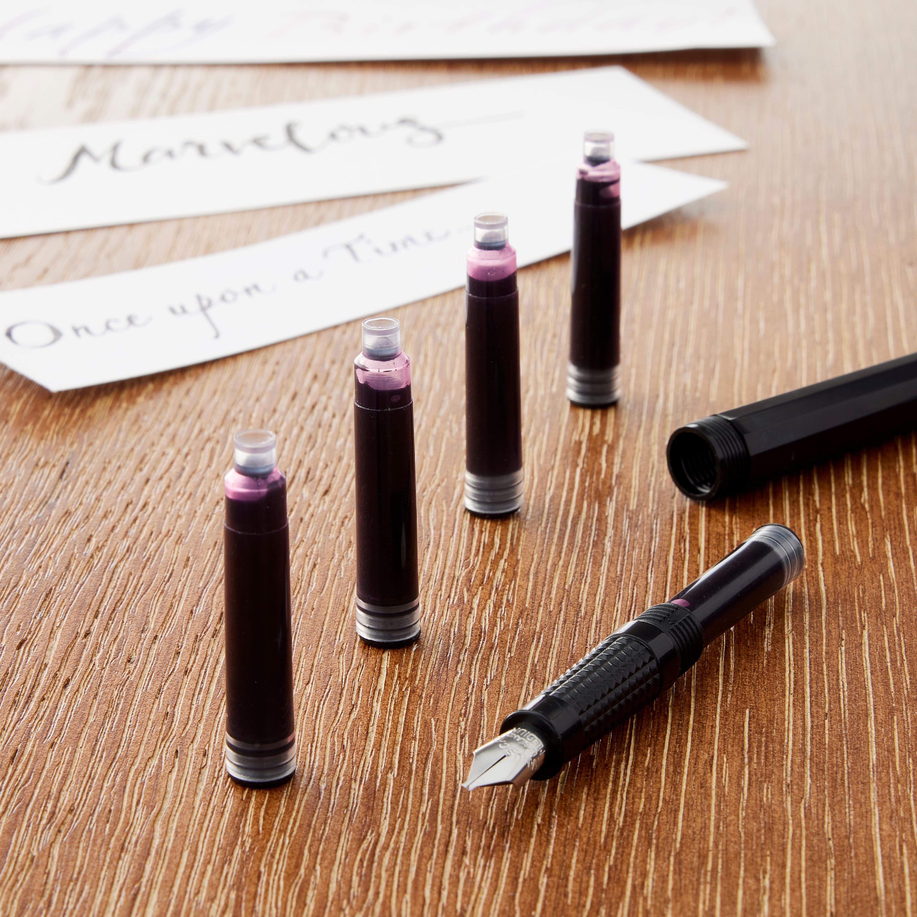 Speedball® Calligraphy Fountain Pen Cartridges Black Ink 10-Pack