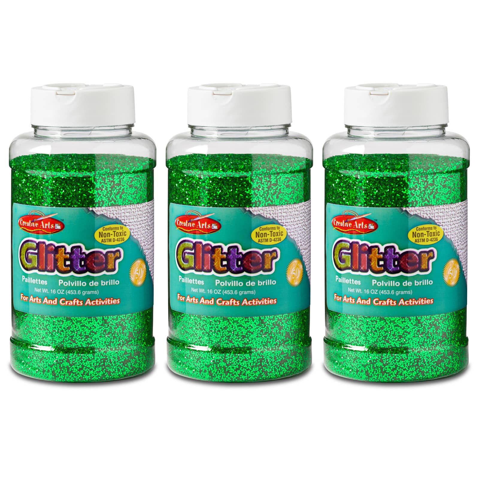 Charles Leonard Creative Arts&#x2122; 16oz. Glitter, 3ct.