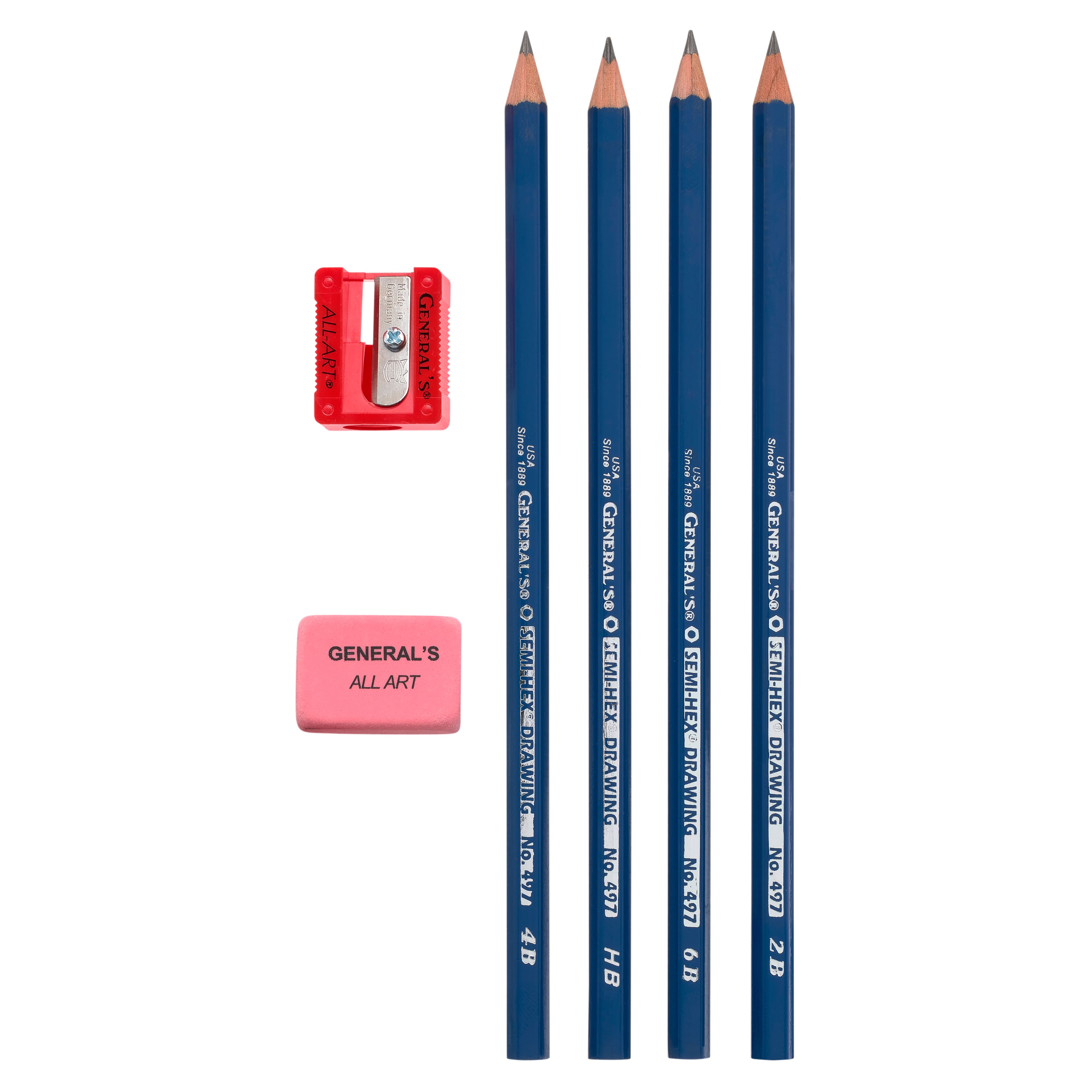 General&#x27;s&#xAE; Semi-Hex&#xAE; Classic Graphite Drawing Pencil Set