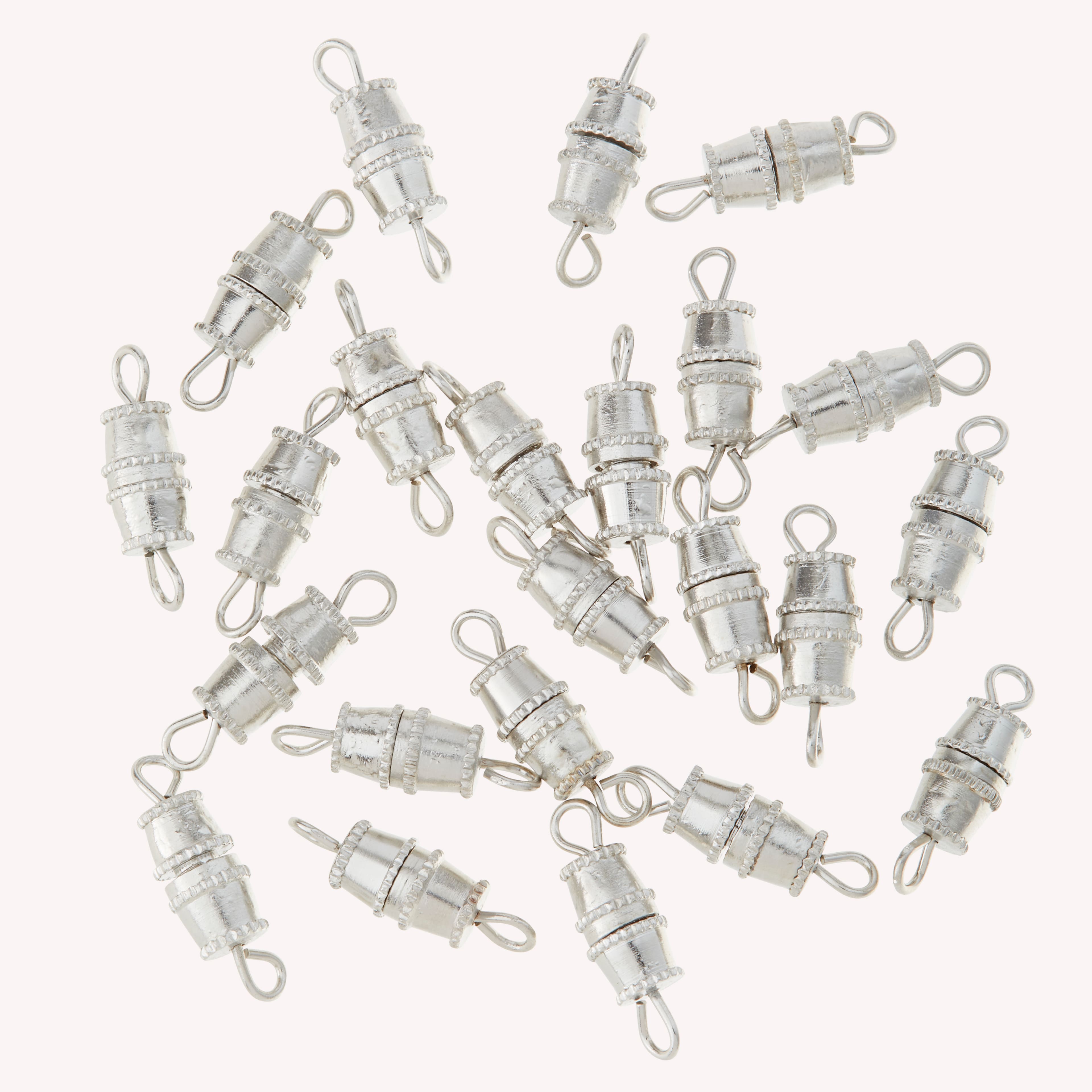 10mm Barrel Screw Clasps, 24ct. by Bead Landing™