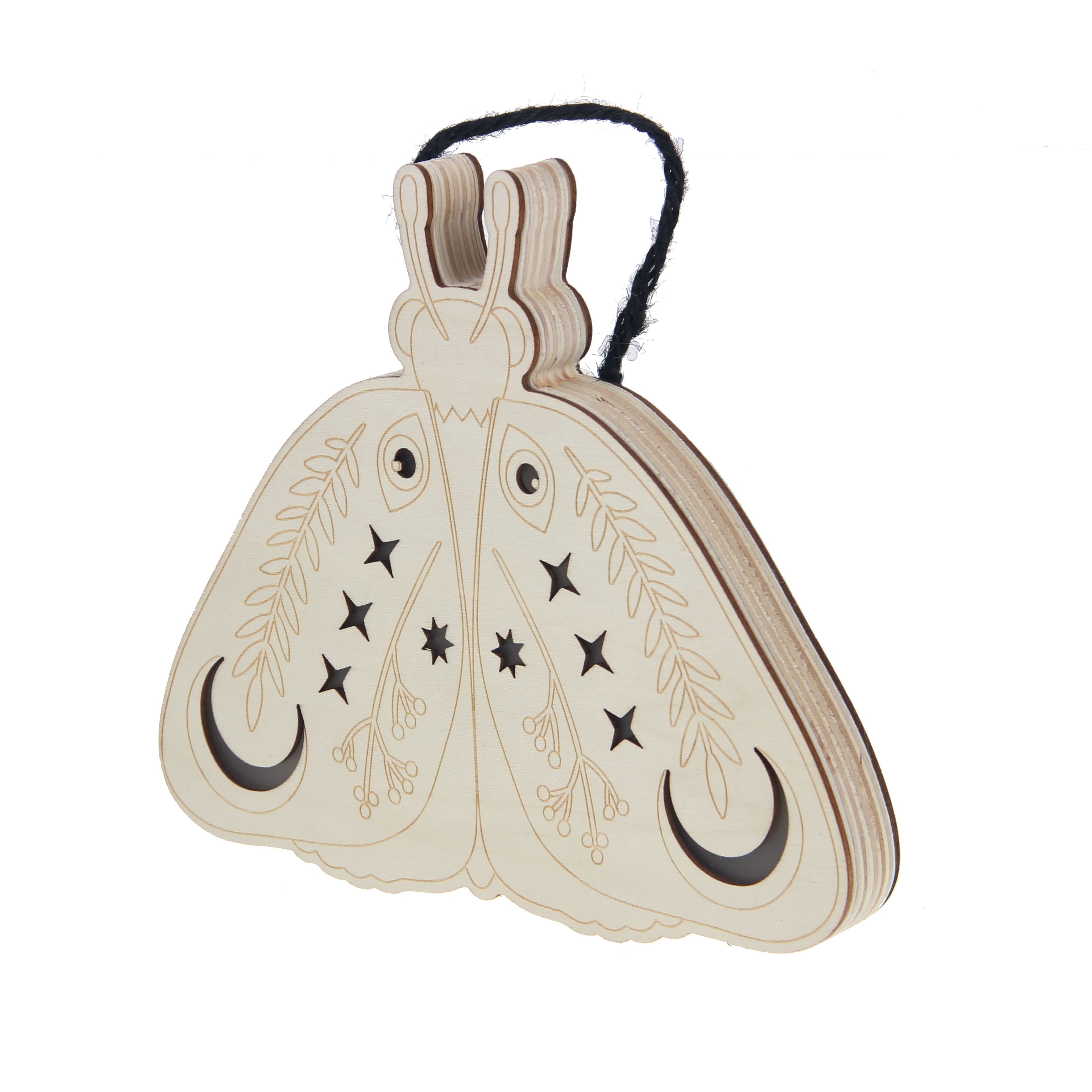8&#x22; Moth DIY LED Plywood D&#xE9;cor by Make Market&#xAE;