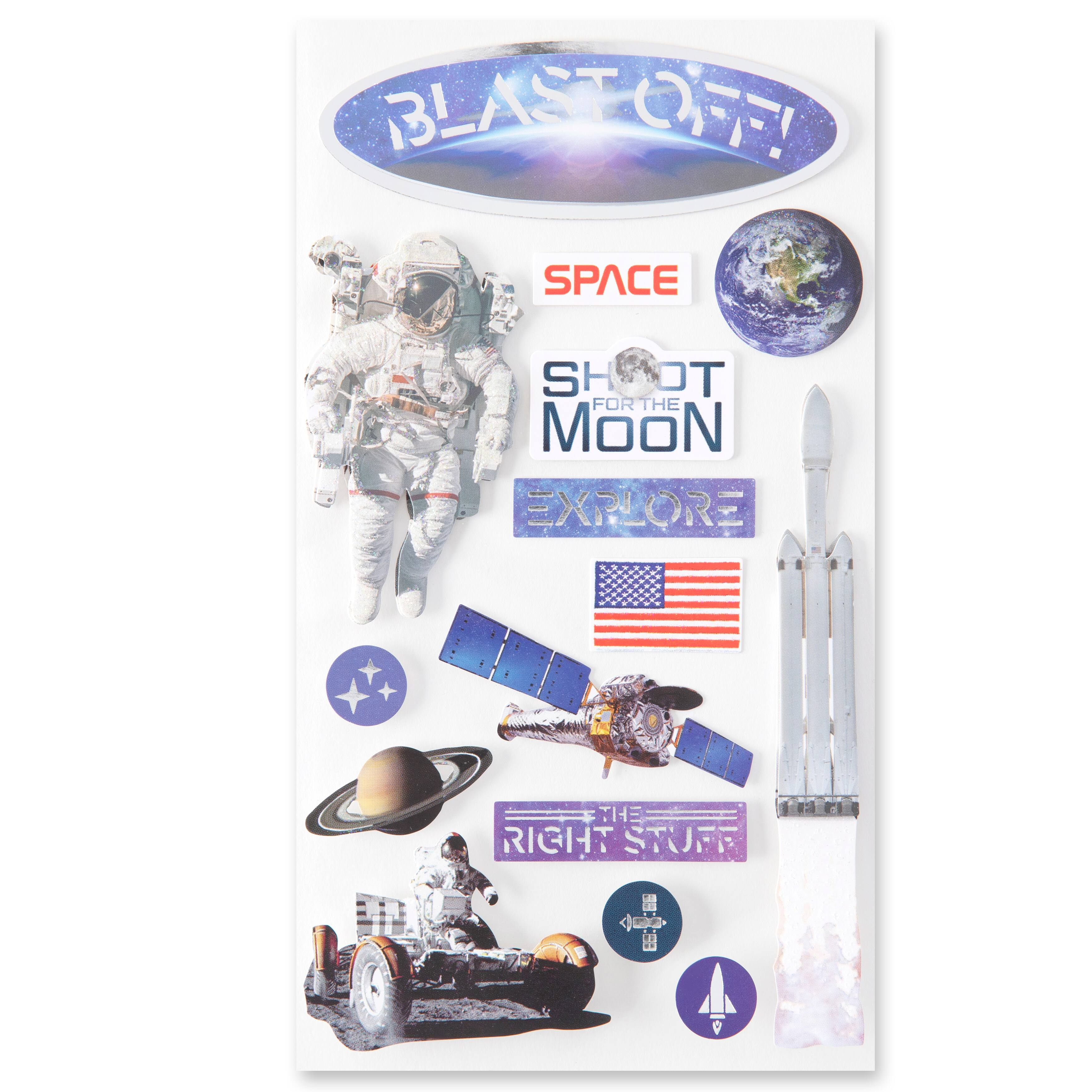 12 Pack: Astronaut Dimensional Stickers by Recollections&#x2122;