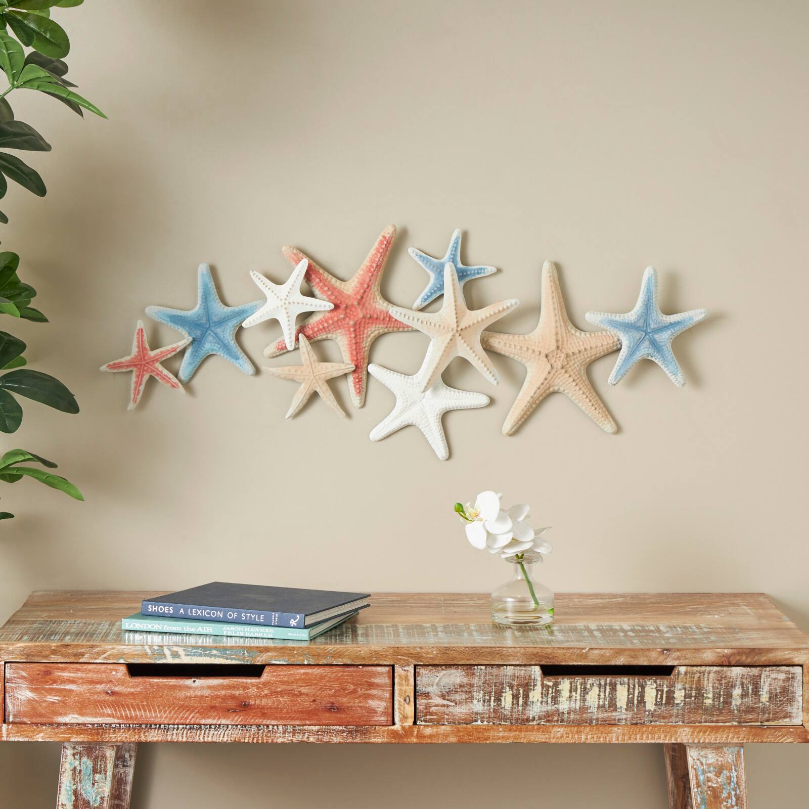 Layered Metal Starfish Wall D&#xE9;cor Accent