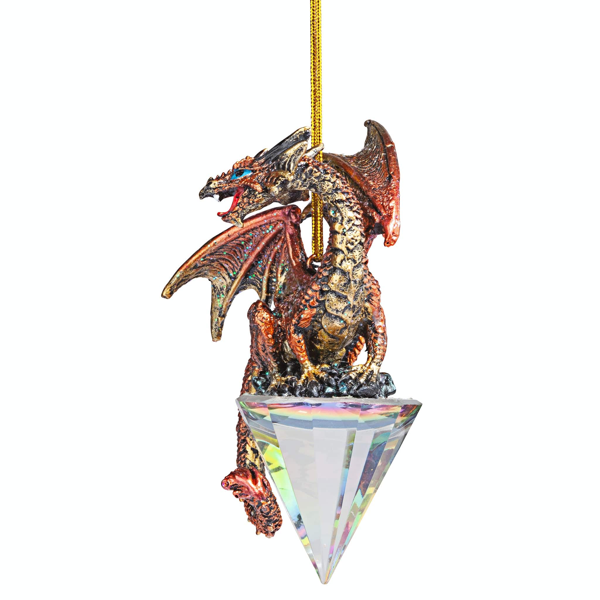 Design Toscano Diamond Dragon 2019 Gothic Holiday Ornament