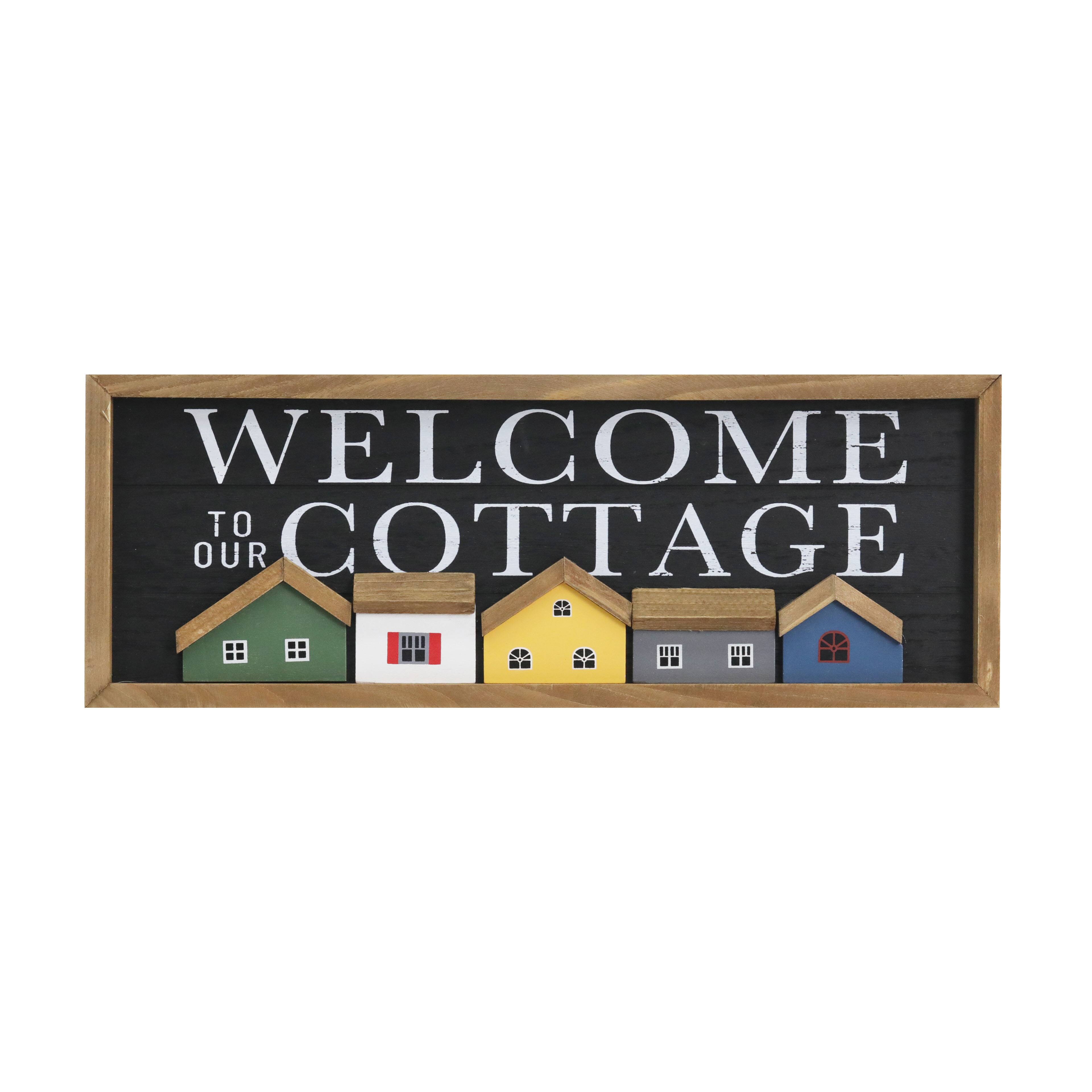 Panneau mural &#xAB; Bienvenue dans notre chalet &#xBB; par Celebrate It&#xAE;