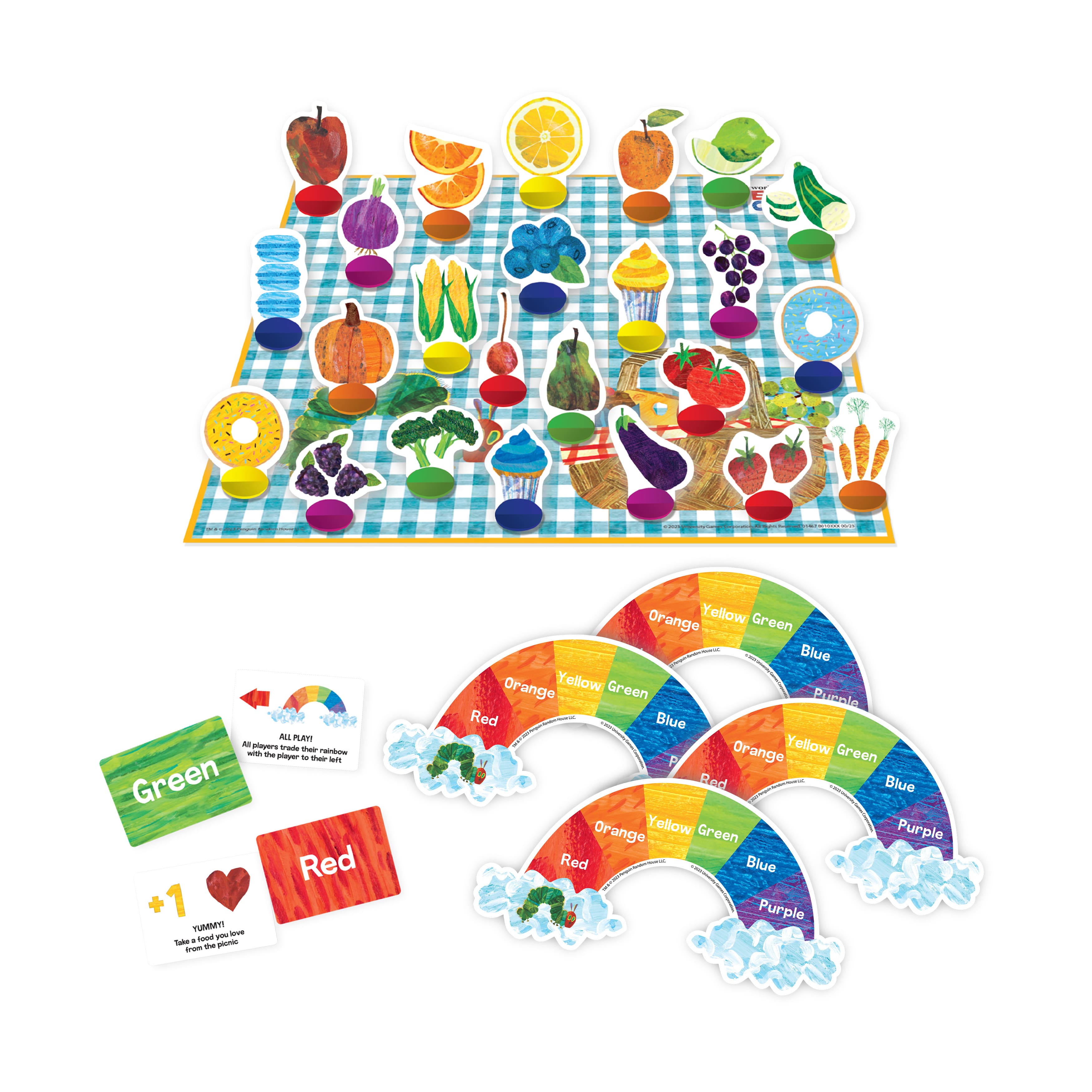 The World of Eric Carle - The Very Hungry Caterpillar Rainbow Picnic Food Matching Game