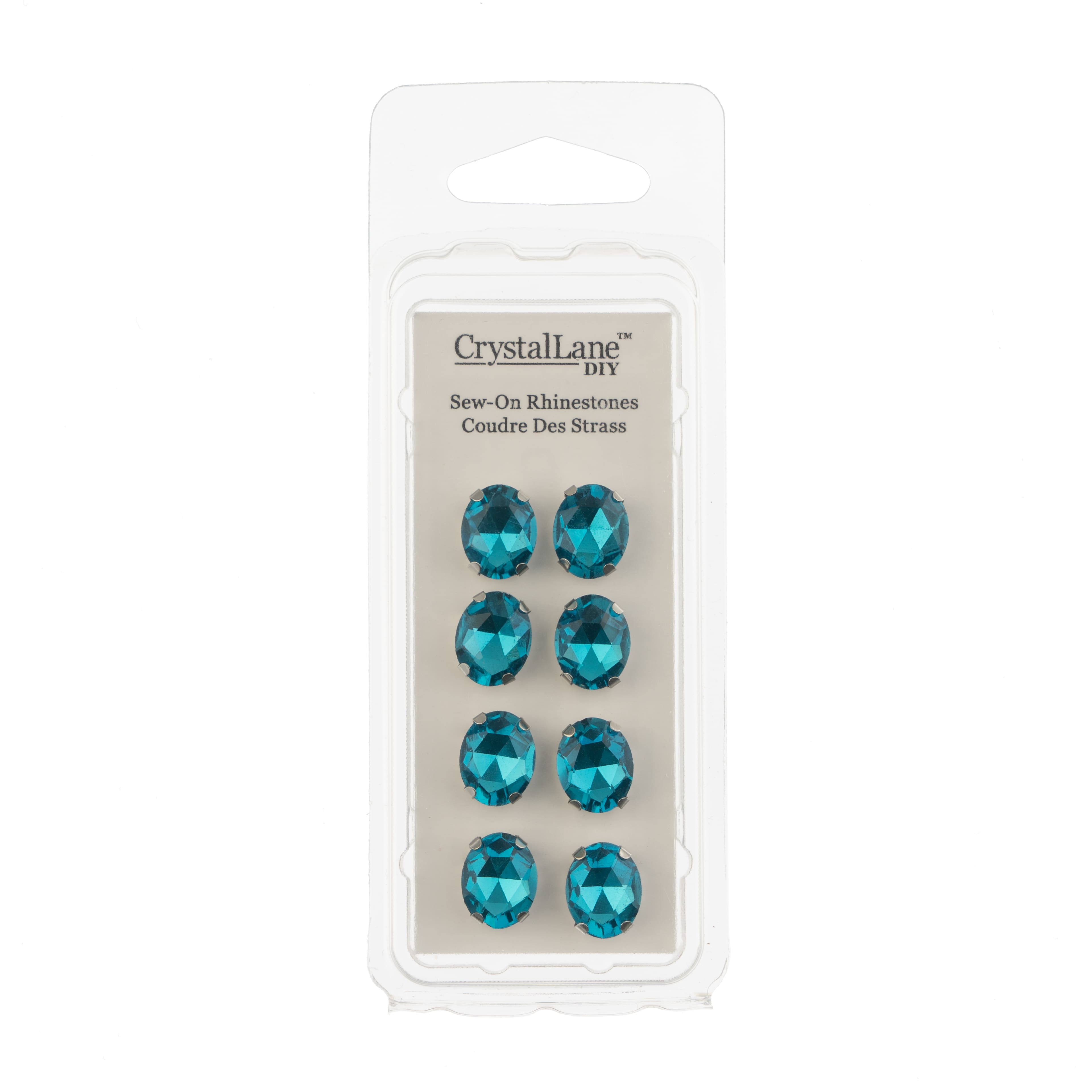 John Bead Crystal Lane 10mm Sew-On Rhinestones, 8ct.