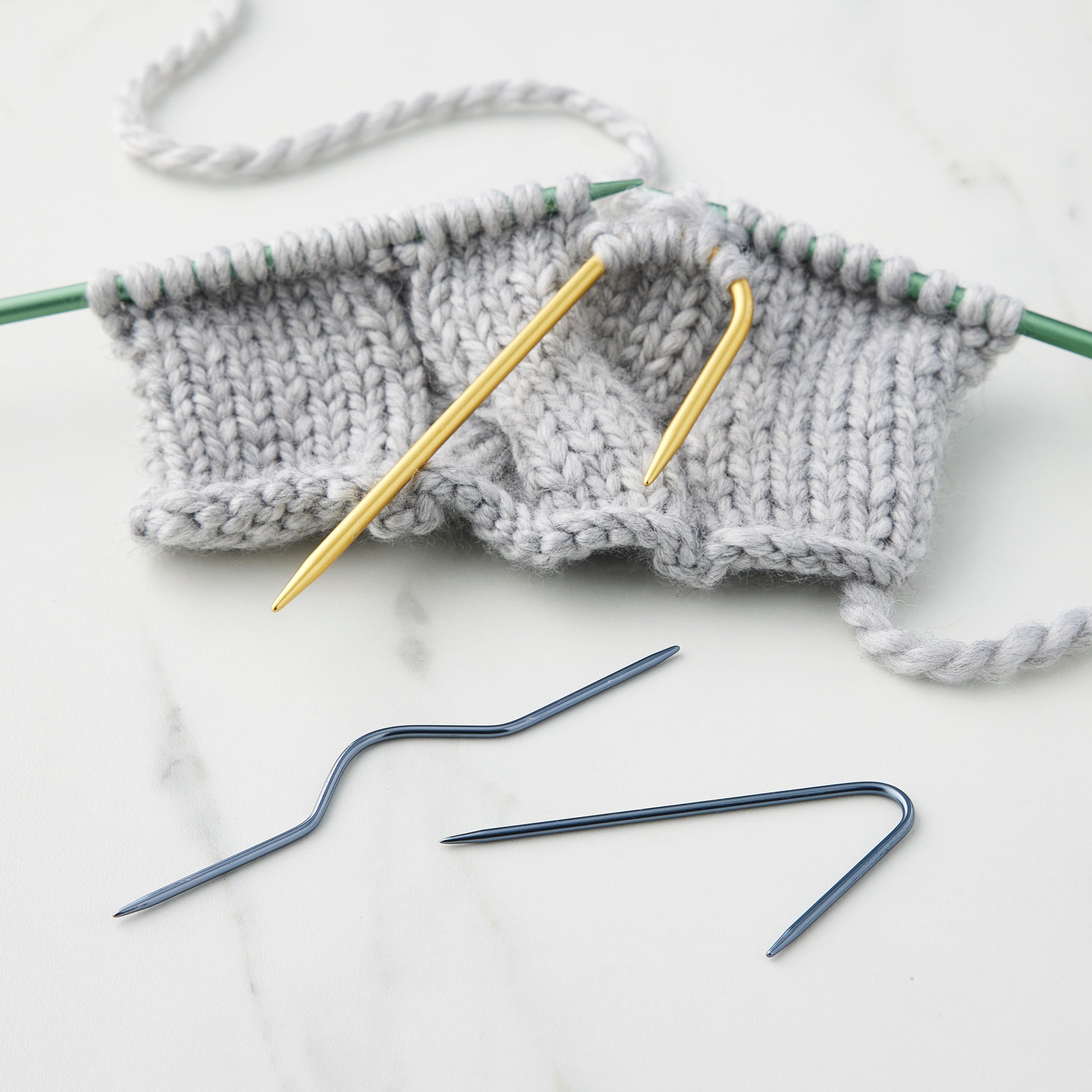 Set of 20Pcs 2.0-6.5mm Plastic Knitting Needles Single Pointed Needles 10  Markh