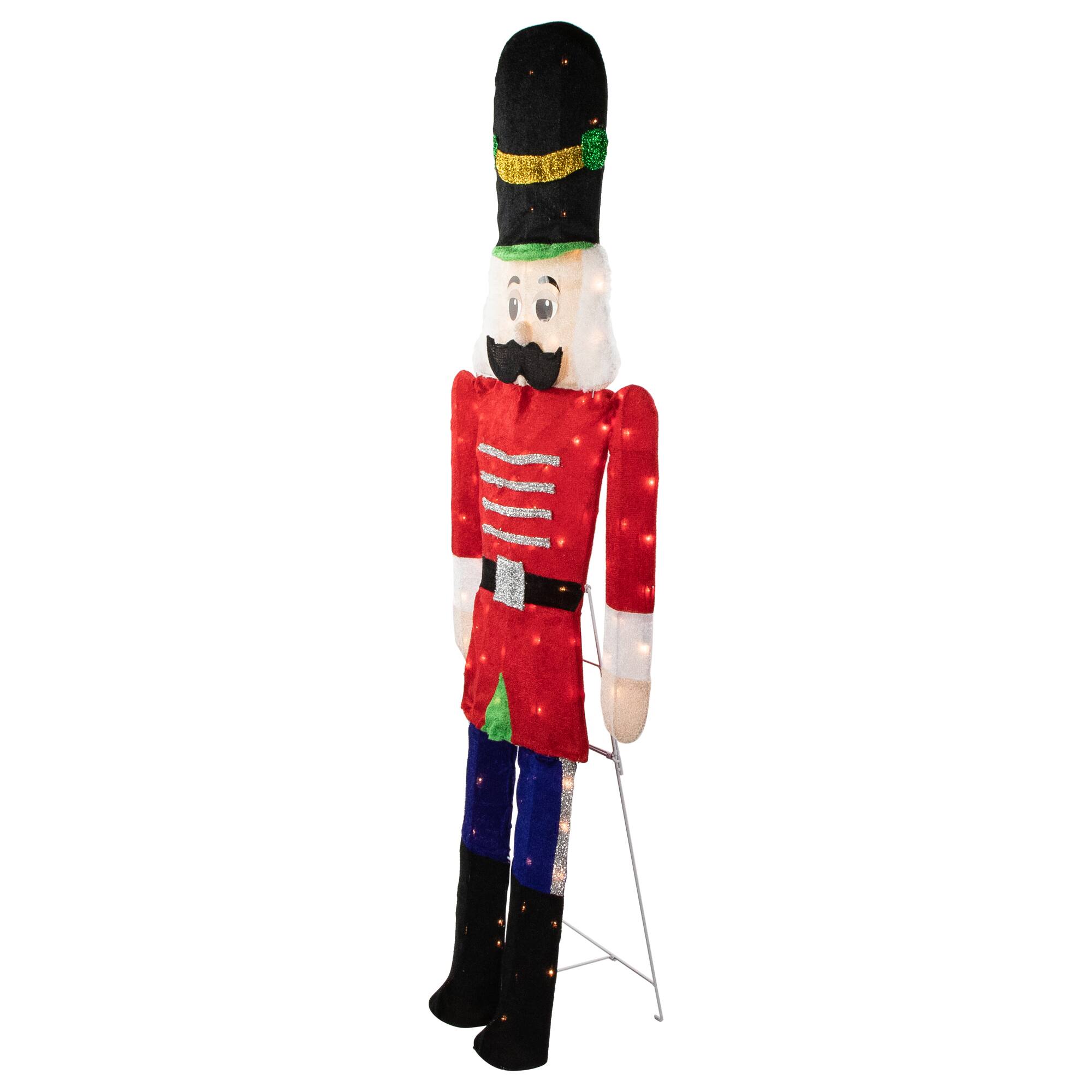 6ft. Lighted Red & Green Toy Soldier Outdoor Christmas Decoration