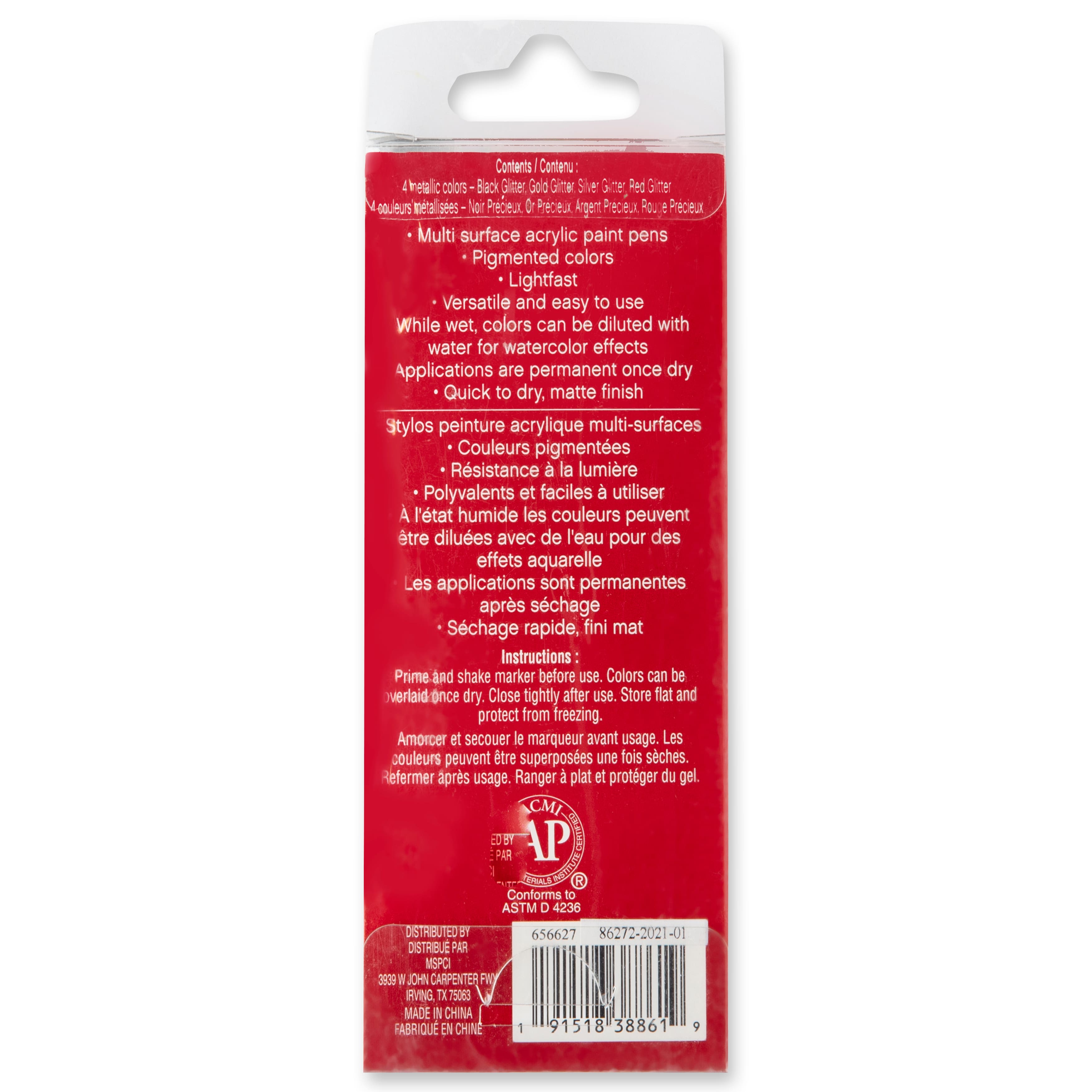 4mm Permanent Paint Pens Metallic Set by Craft Smart®