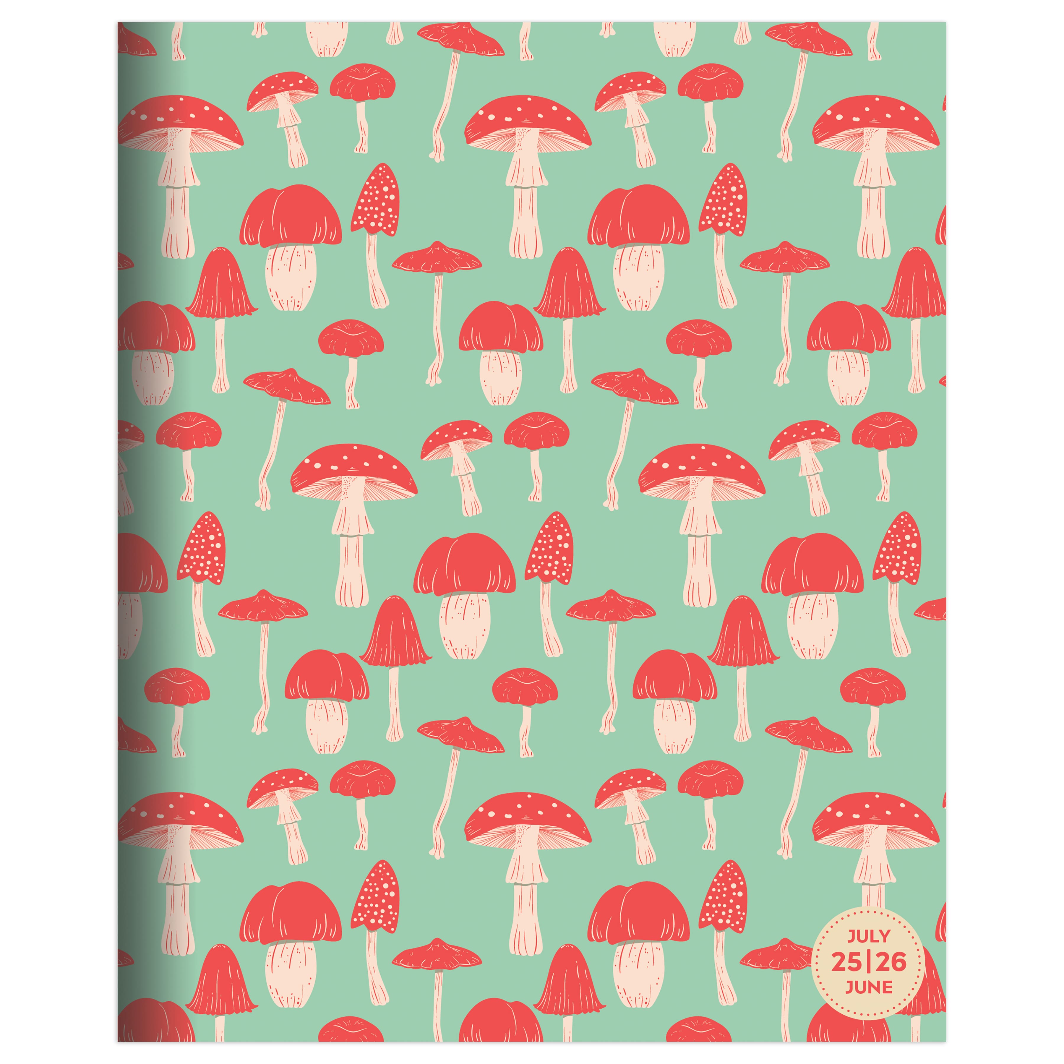 TF Publishing 2025-2026 Magic Mushroom Medium Monthly Planner