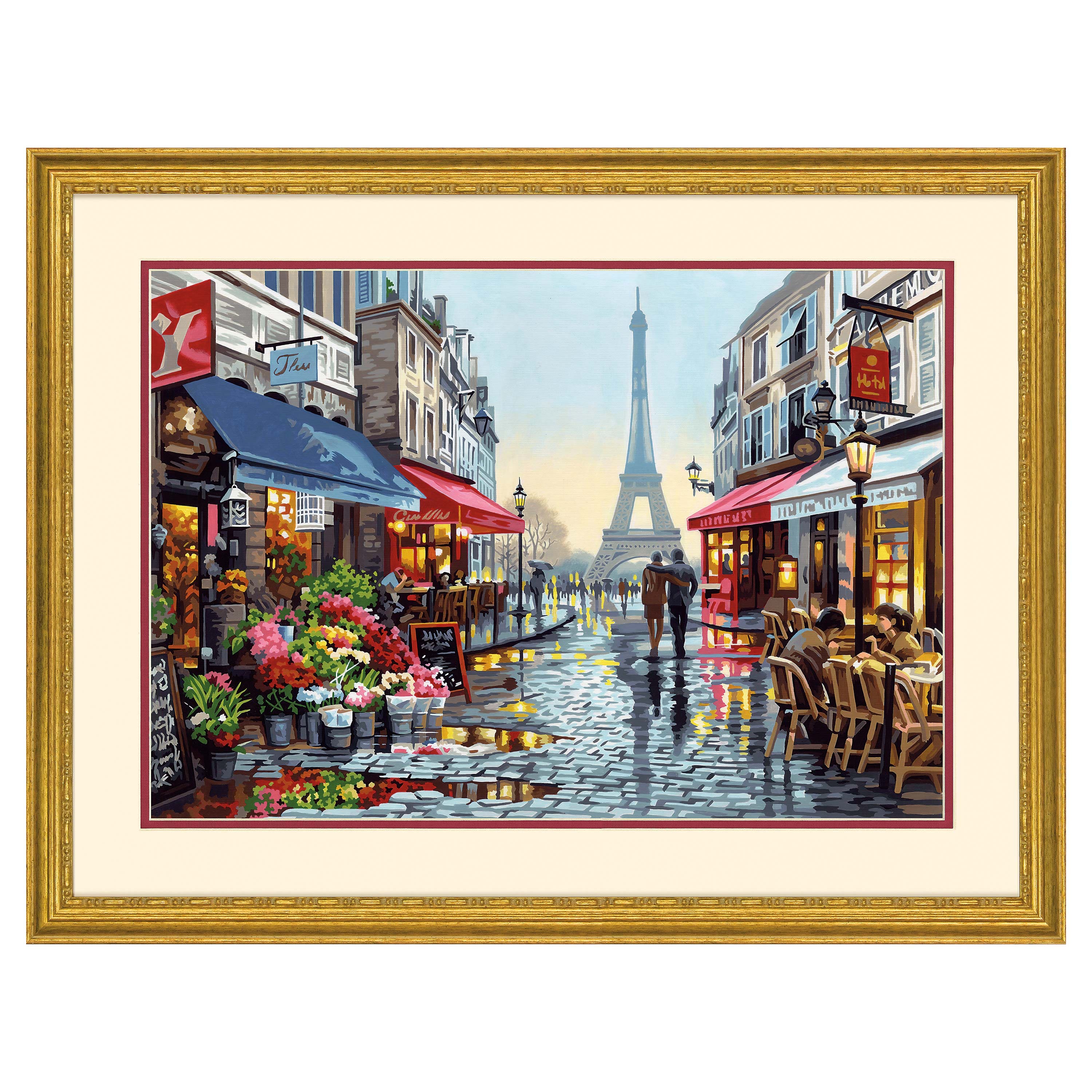Paintworks Paint by Number 91741 14 x 11 Springtime in Paris – Trainz