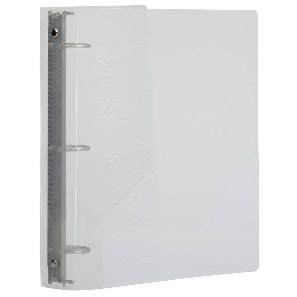 JAM Paper 1.5&#x22; Glass Twill Plastic 3-Ring Binder